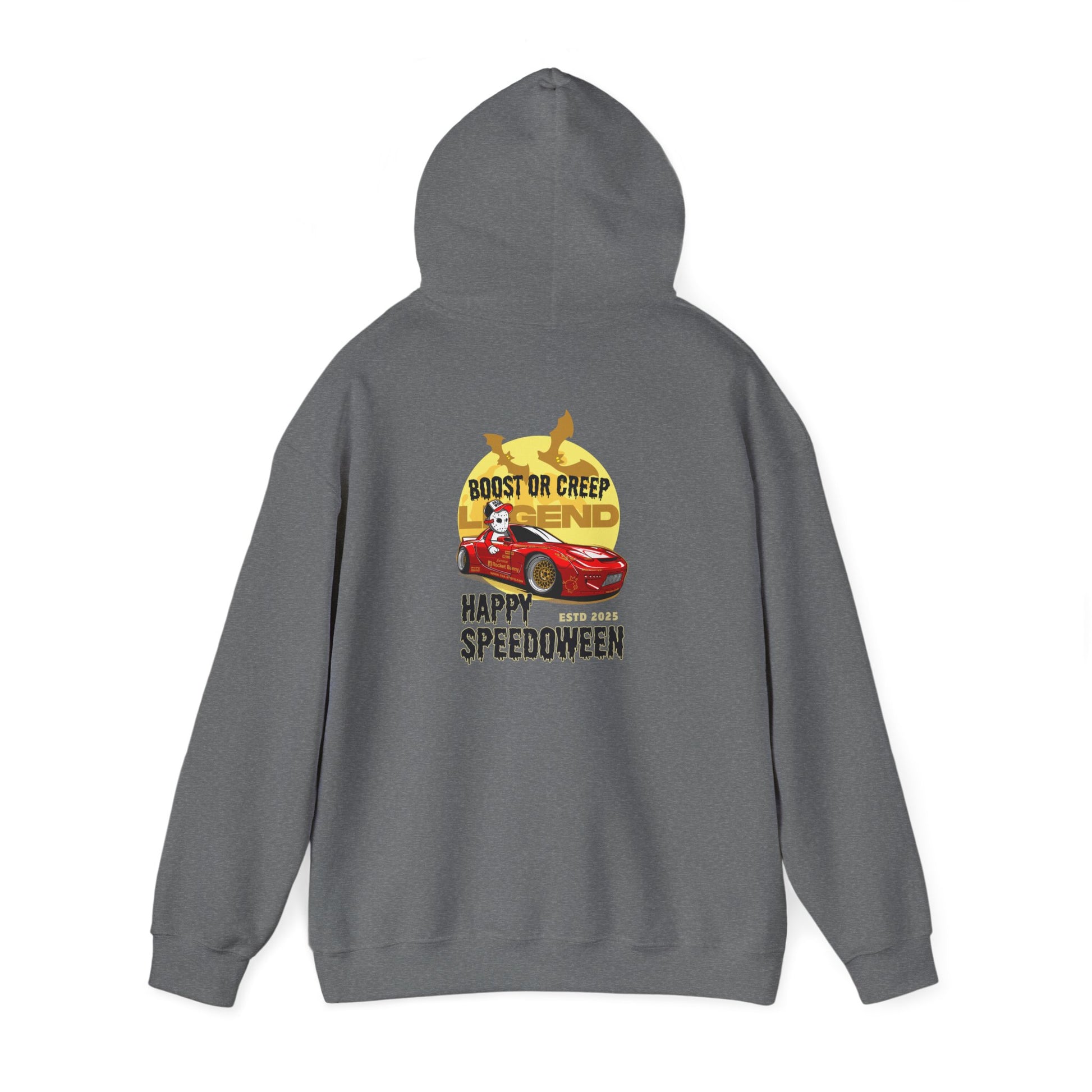 Happy Speedoween FD RX-7 Hoodie | Boost or Creep Rotary Halloween Sweatshirt | JDM Drift Car Culture Pullover