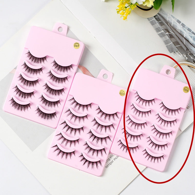 Barbie Beauty False Eyelashes – Natural Slim Length (5 Pairs)