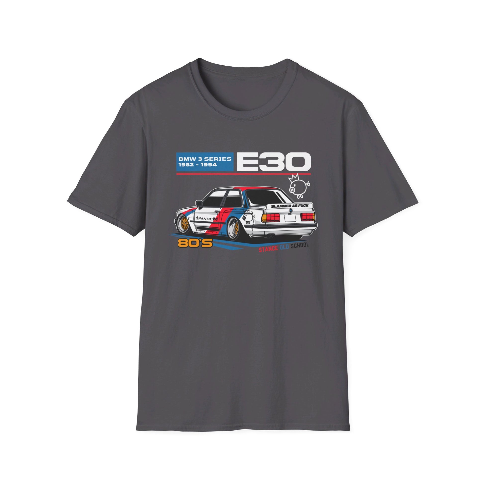 Stanced BMW E30 T-Shirt – Classic Stance, Timeless Style