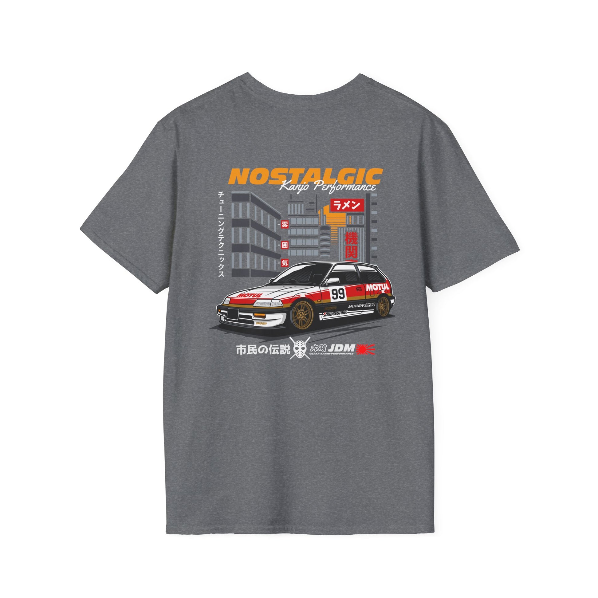 Nastalgic Honda Kanjo Performance Loop Racer T-Shirt