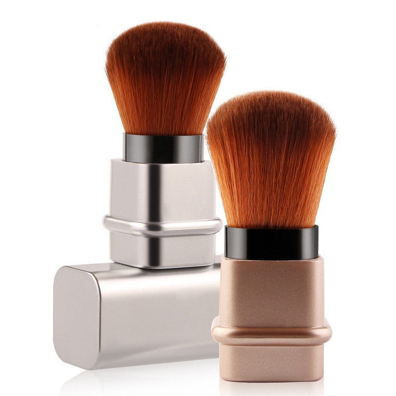 Portable Square Makeup Brush – Soft Fiber Bristles with Compact Design