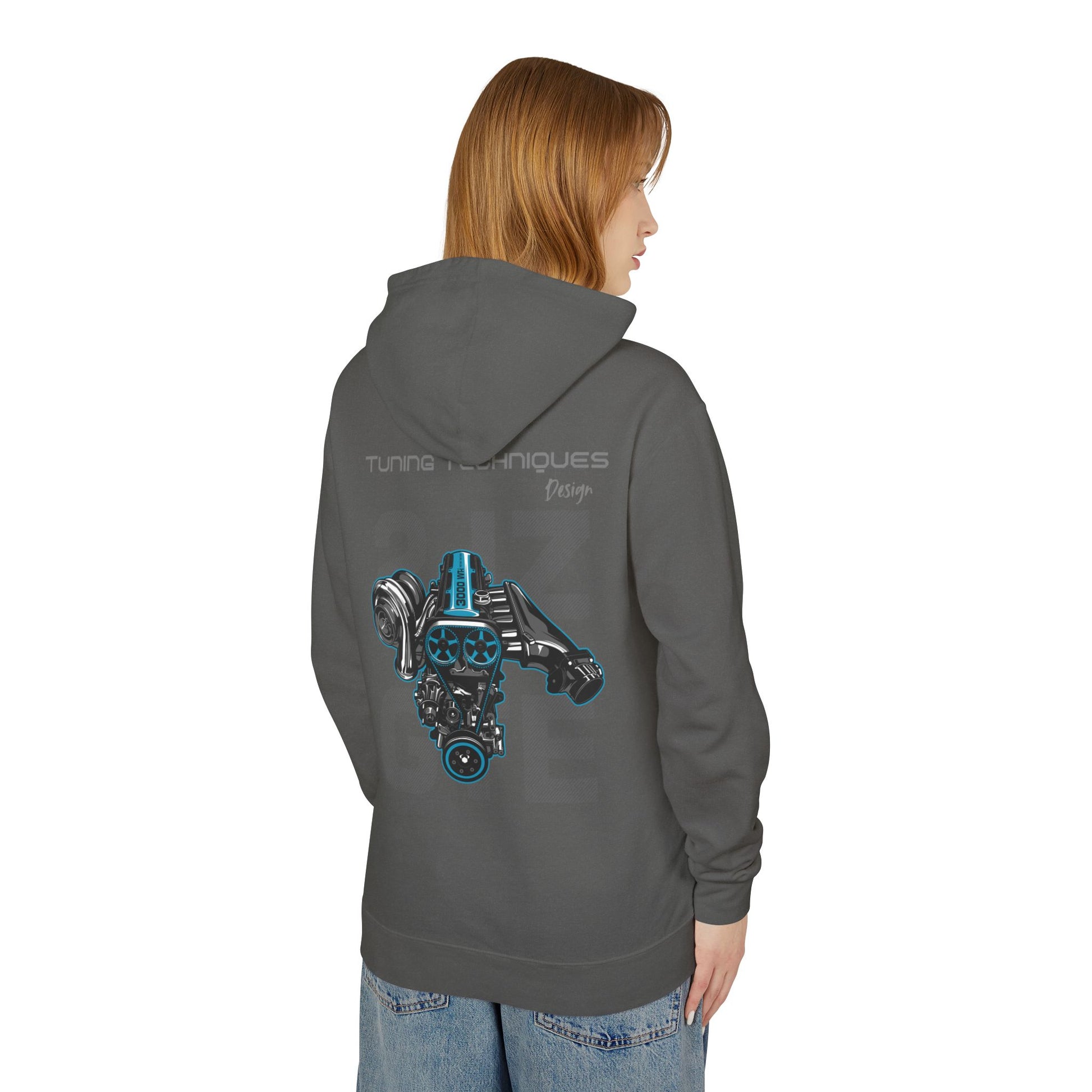 Iconic 2JZ GTE Engine | Unisex Lightweight Hooded Sweatshirt