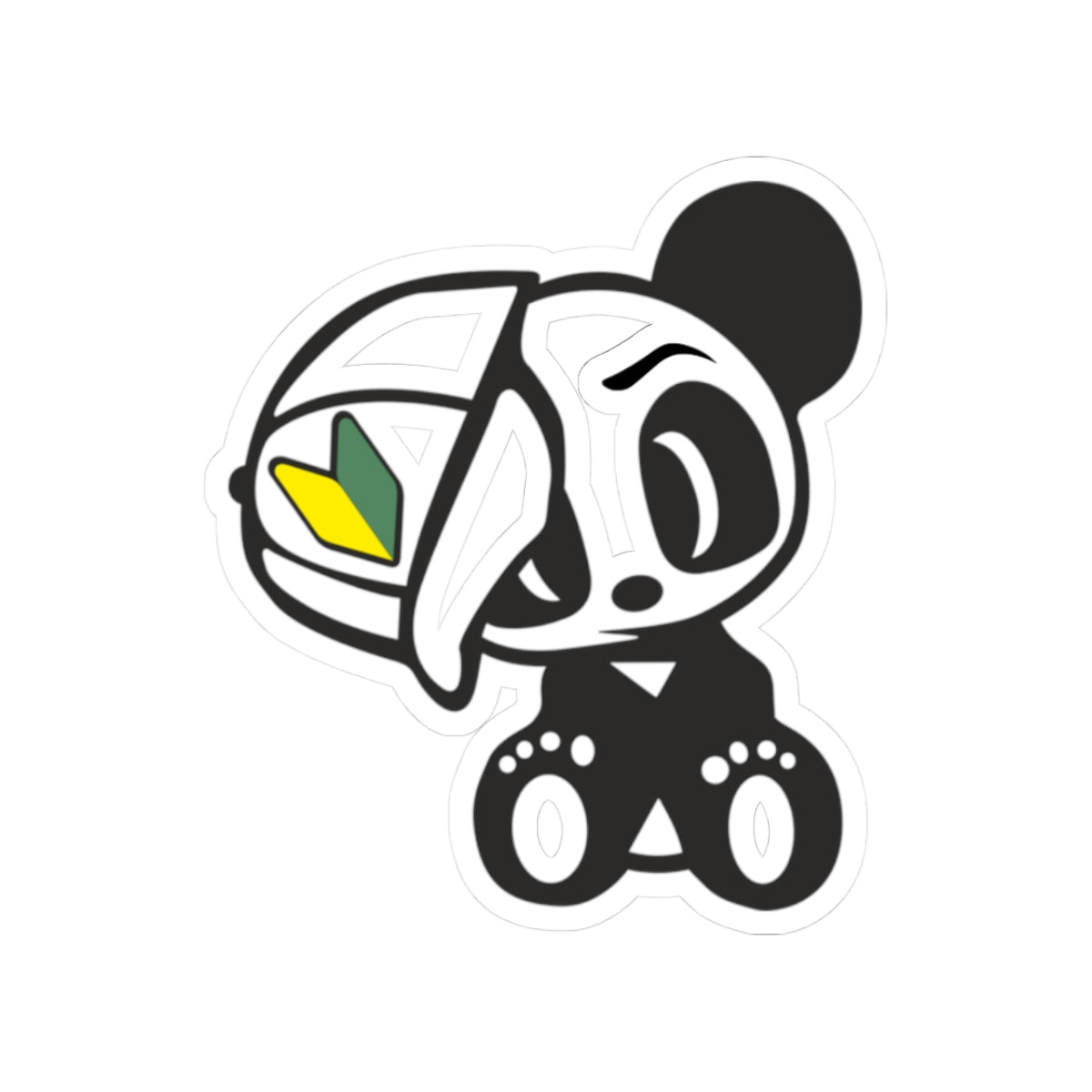 JDM Panda Kiss-Cut Sticker – Drift Scene Inspired