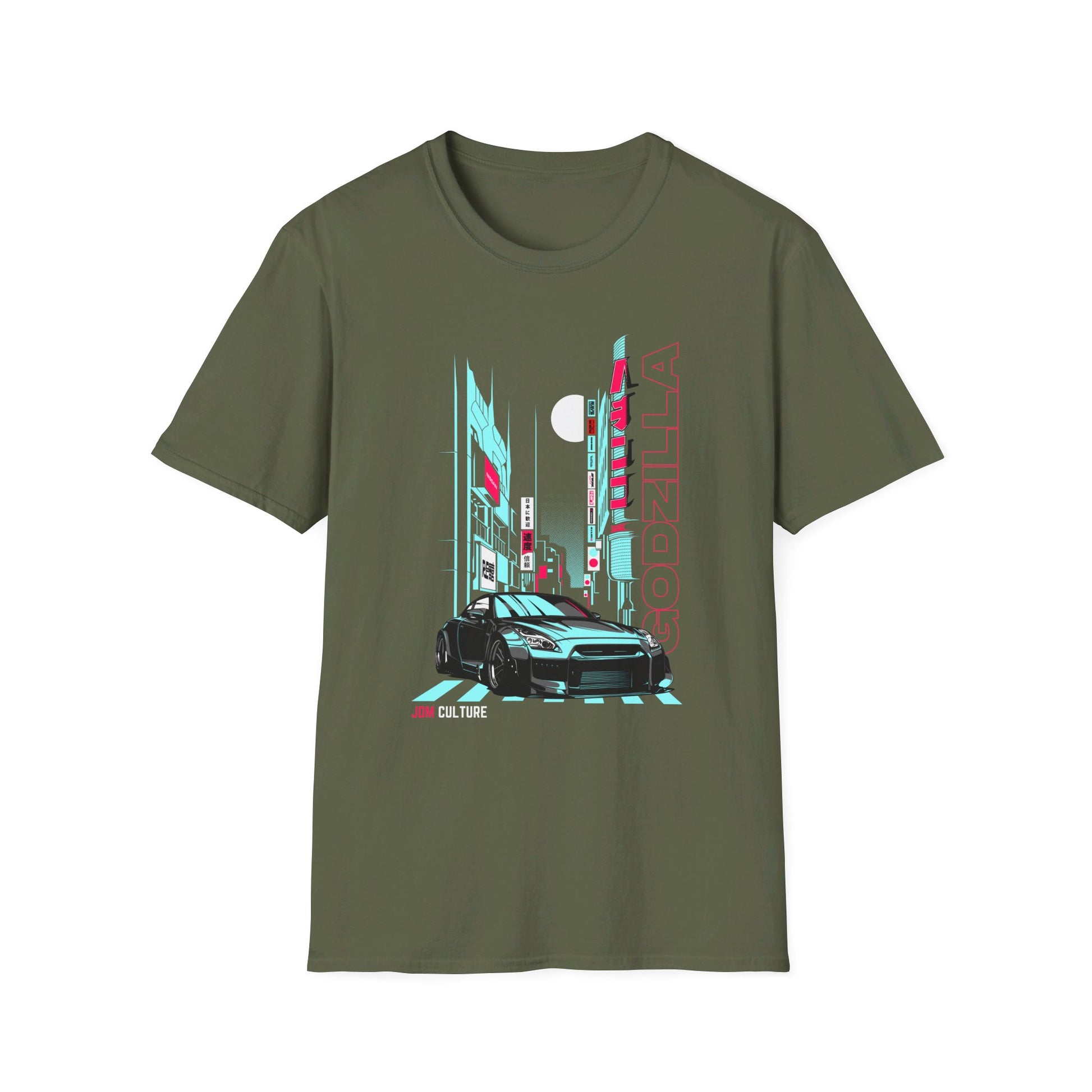 JDM Culture R35 Godzilla City T-Shirt – Unleash the Beast on the Streets