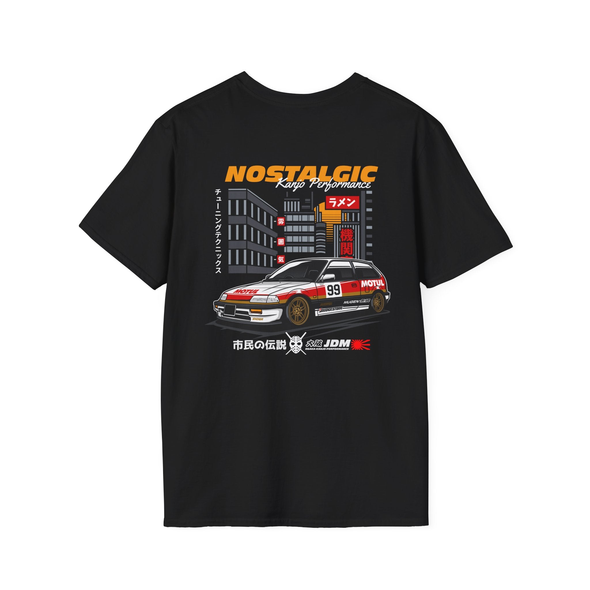 Nastalgic Honda Kanjo Performance Loop Racer T-Shirt