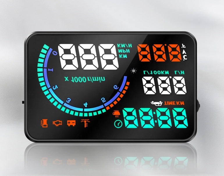 OBD II Car Head Up Display 5.5'' Dash Screen Digital Speedometer Projector HUD