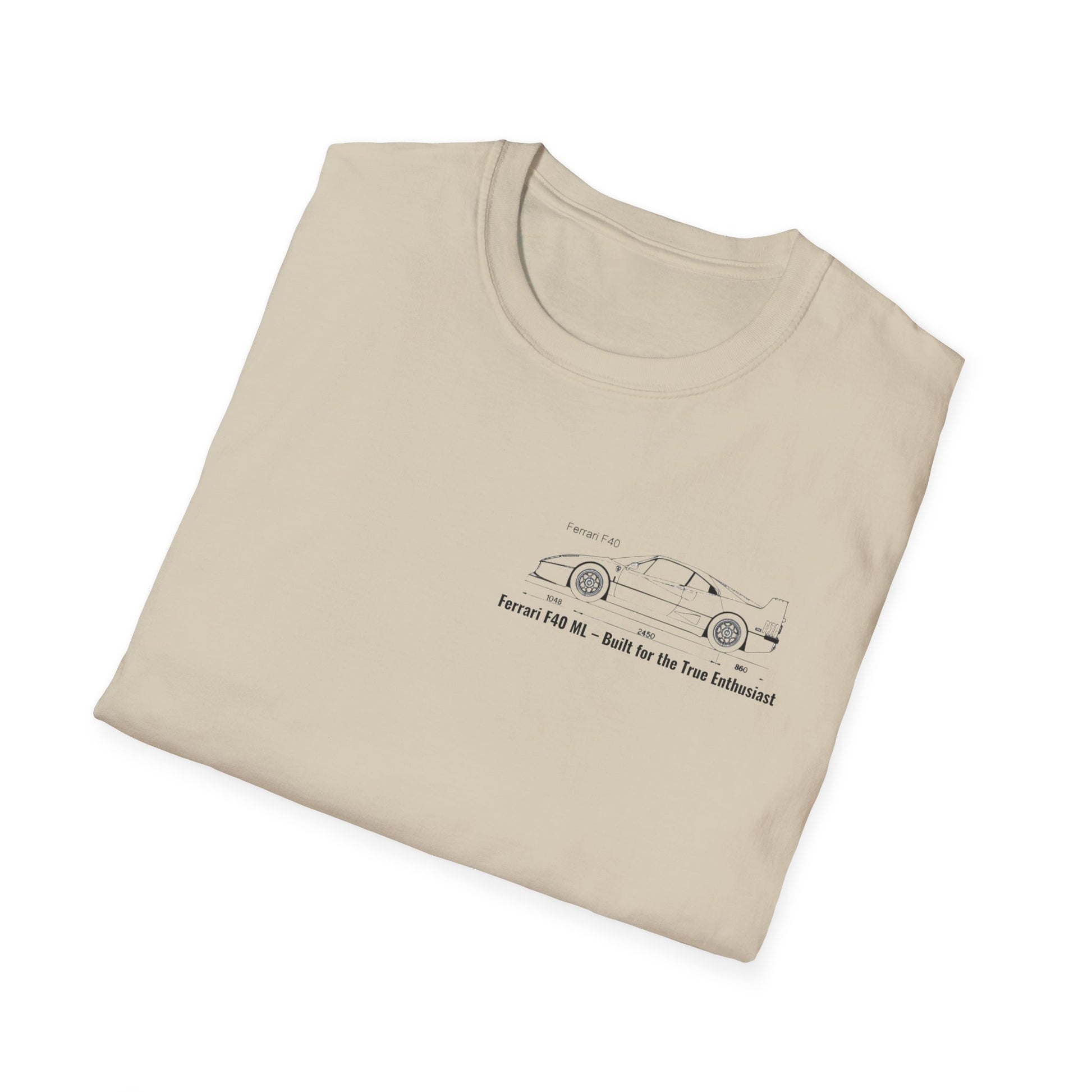 Ferrari F40 Mechanical Design Hoodie | Italian Supercar Sweatshirt | Gildan 18500