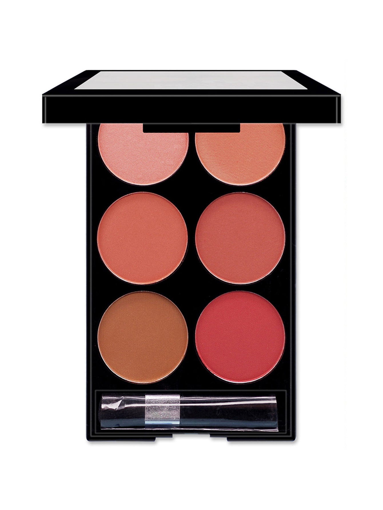 6-Color Blush & Contour Palette – Multi-Shade Face Sculpting Makeup Tray