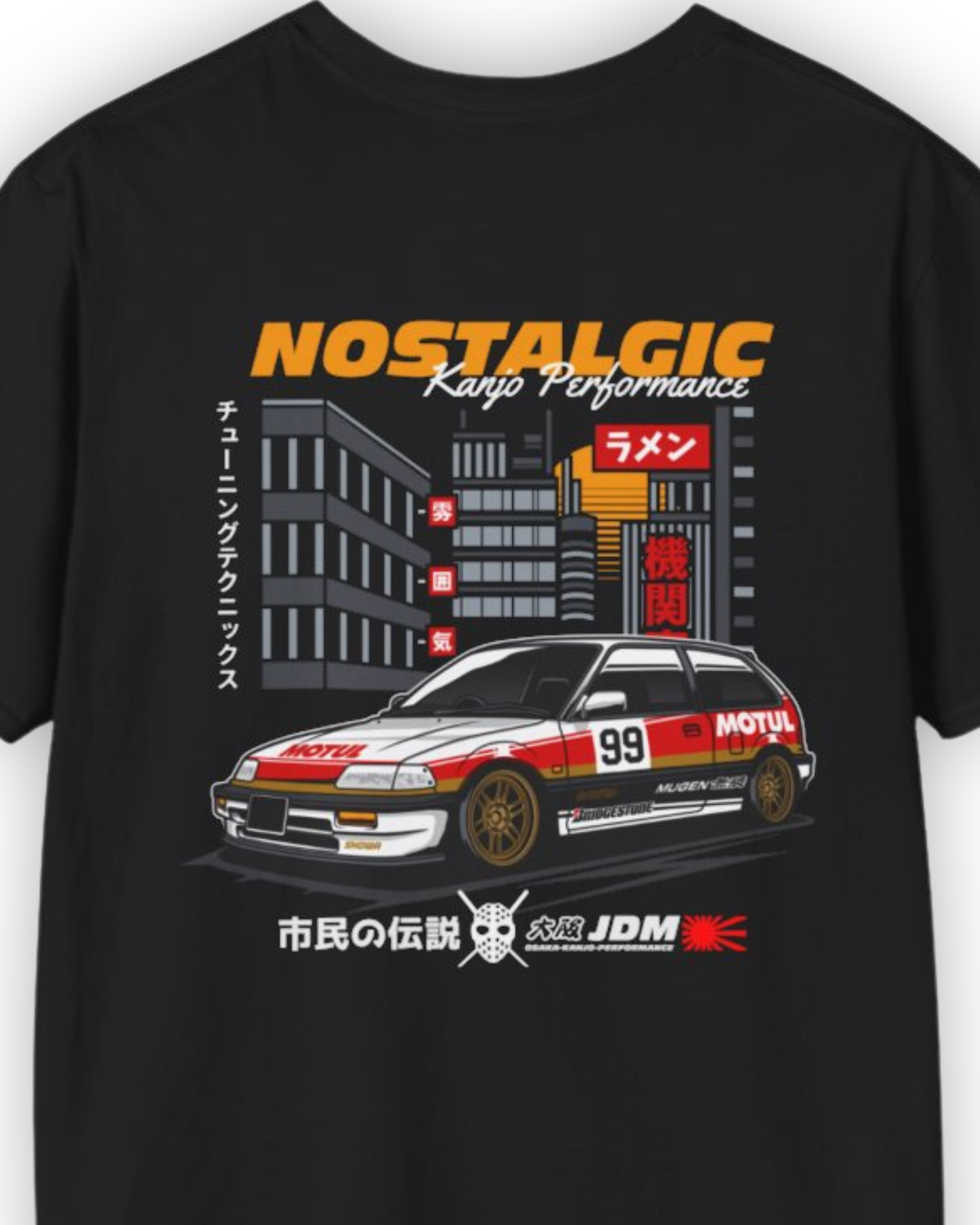 Nostalgic EF Loop Racer Tee | Kanjo Performance Streetwear Shirt Tuning Techniques