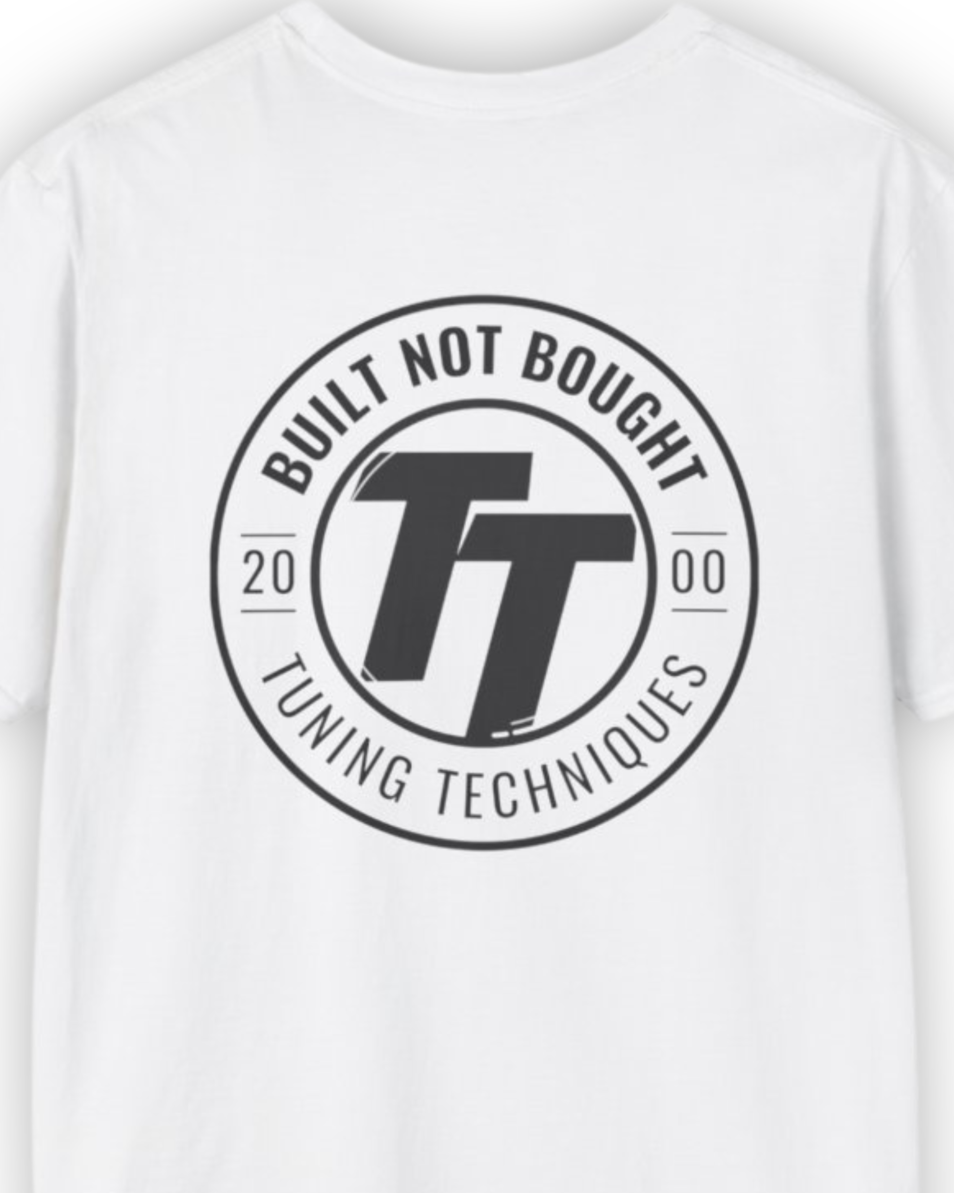 Built Not Bought TT Badge Tee | Minimal Garage Streetwear Shirt Tuning Techniques