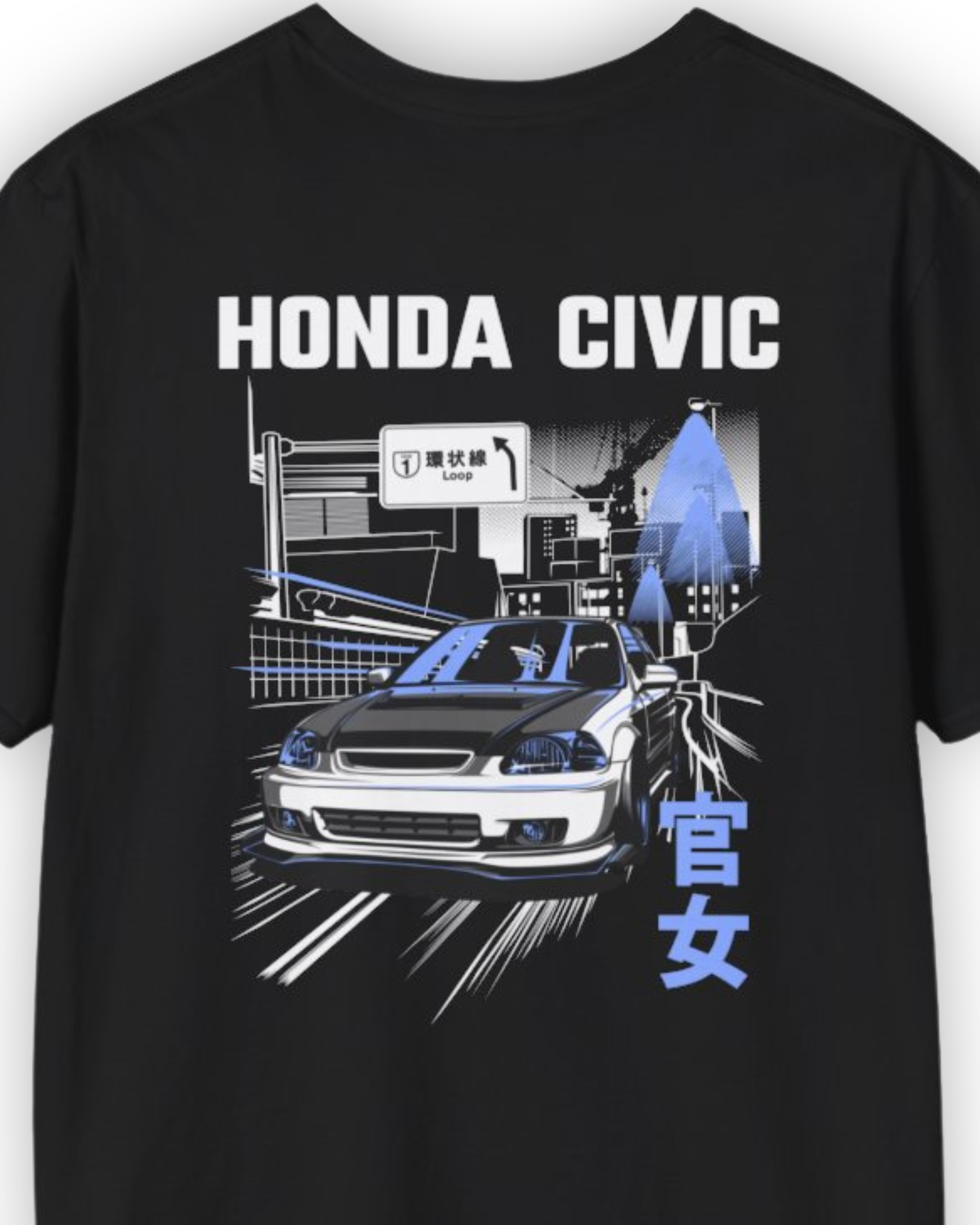 Kanjo Loop Racer Tee | EK9-Inspired Civic Street Racing Shirt Tuning Techniques