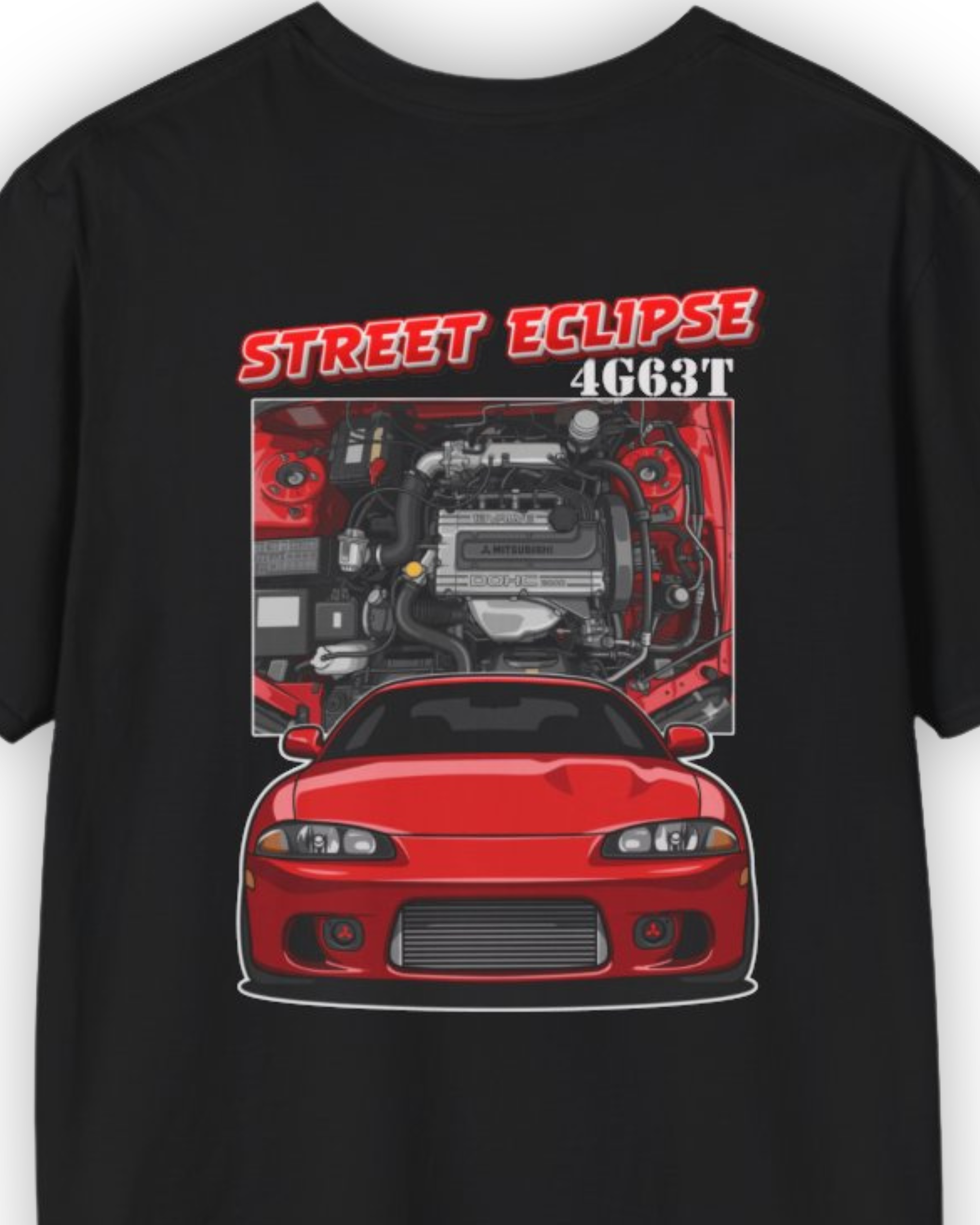 Street Eclipse Tee | 4G63T Turbo Car Culture Streetwear Shirt Tuning Techniques