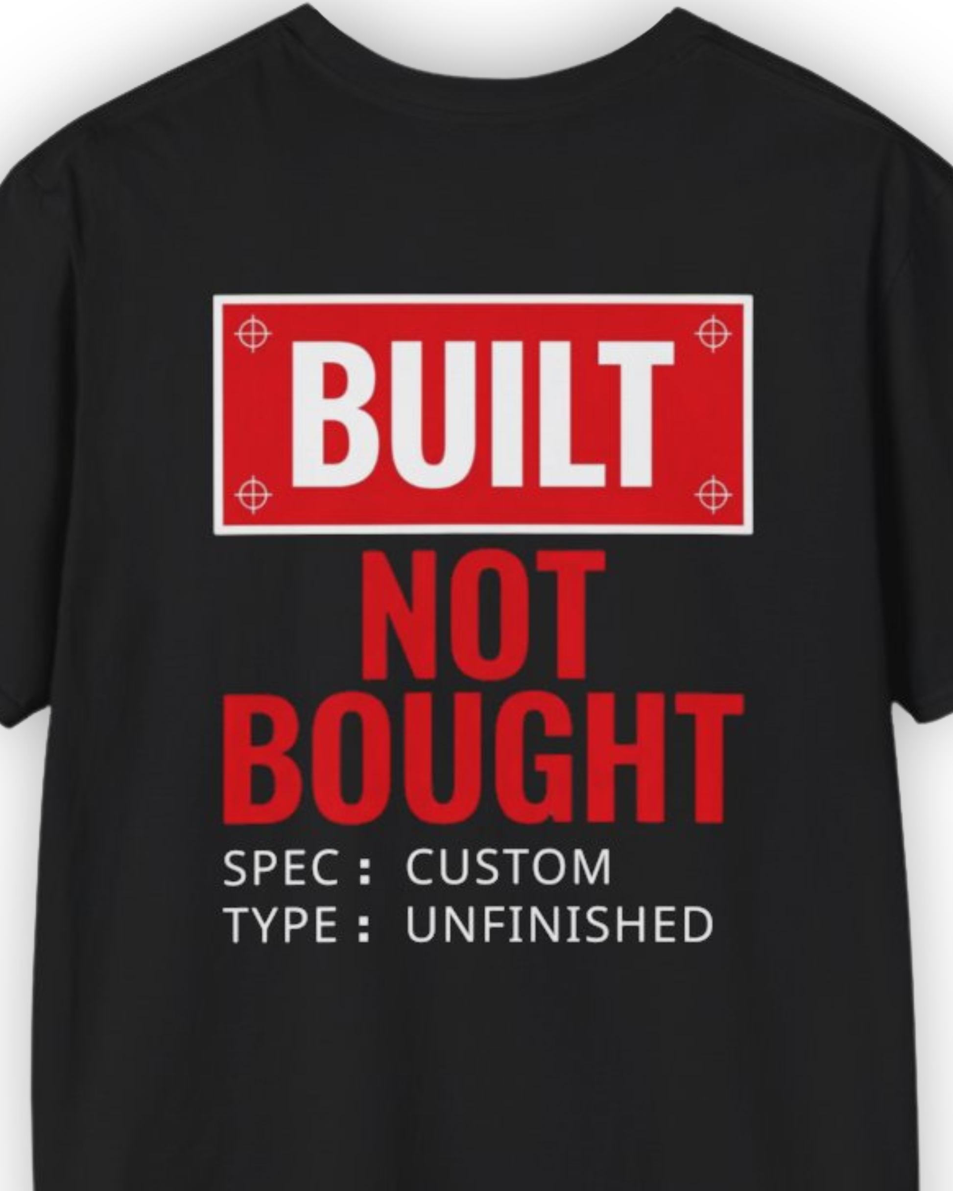 Built Not Bought Spec Tee | Car Culture Streetwear Shirt Tuning Techniques