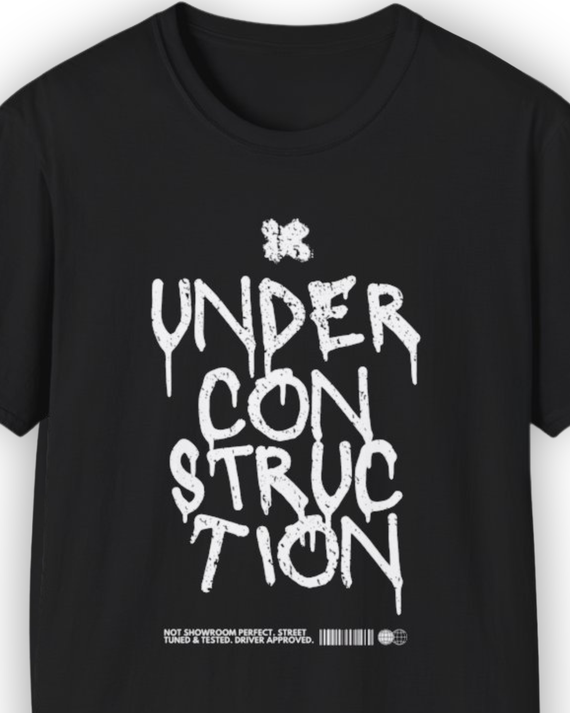 Under Construction Tee | Minimal Garage Life Streetwear Shirt Tuning Techniques