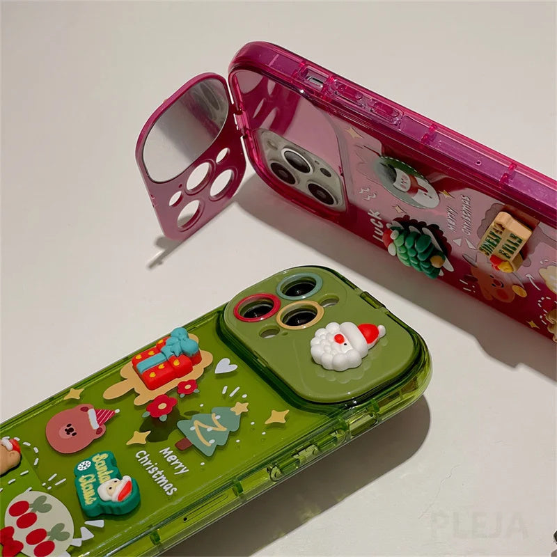 Christmas Phone Case For I Phone 15 14 13 12 11 Pro Max Pro Silicone Protection Cover