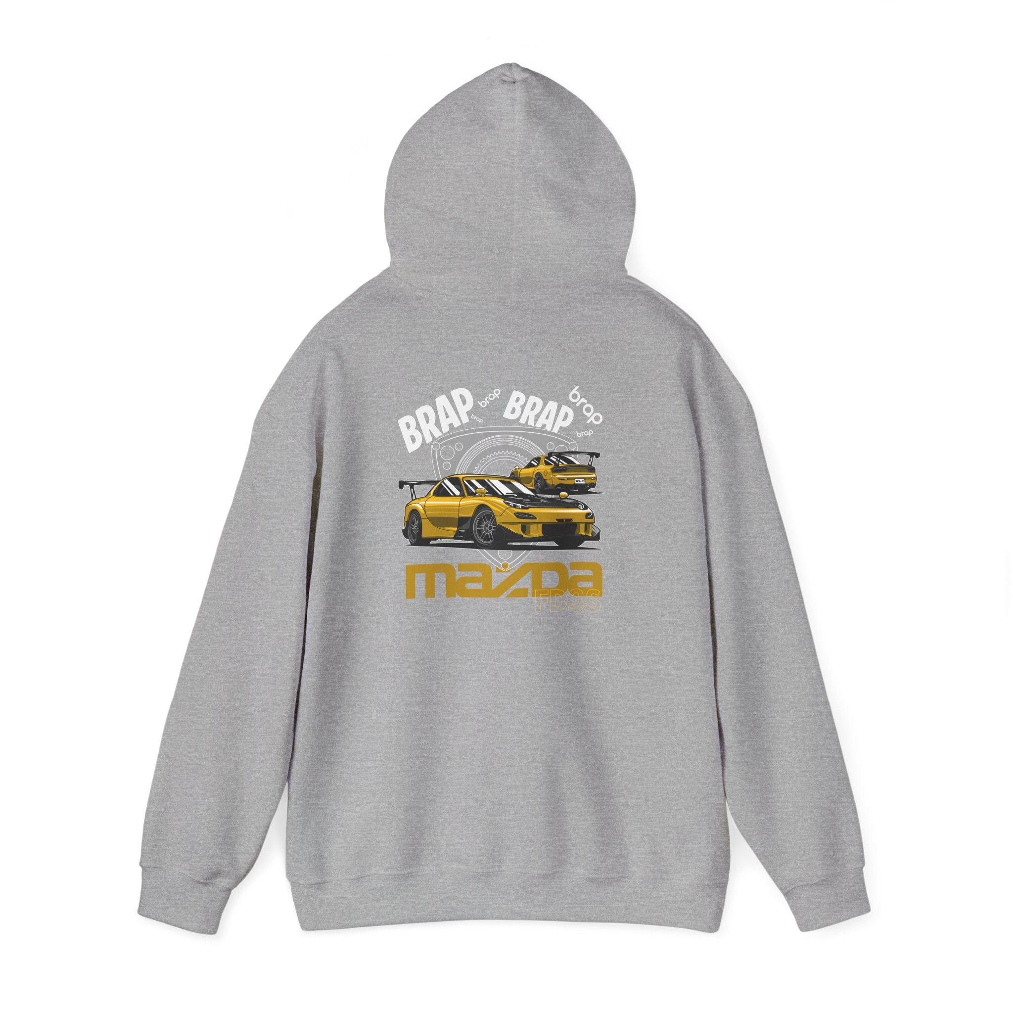 Brap Brap Mazda RX-7 FD3S Hooded Sweatshirt Tuning Techniques