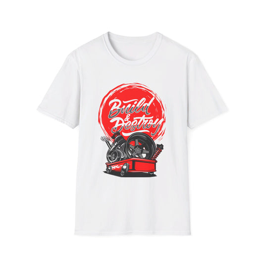 Build And Destroy Red Circle T-Shirt – Embrace the Revolution