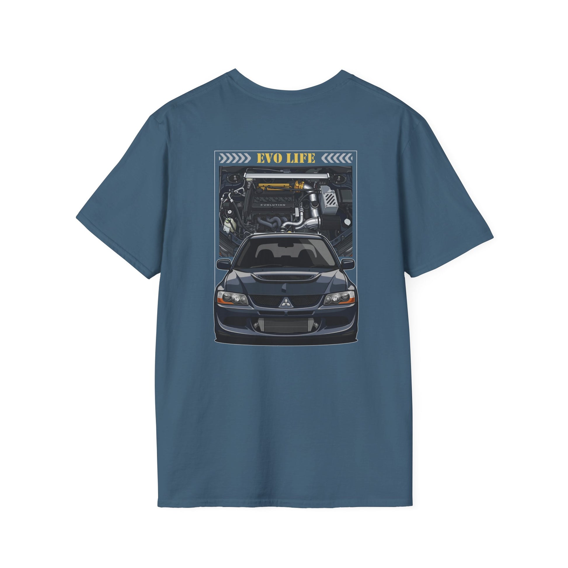 Evo Life T-Shirt | JDM Drift Car Tee | Front & Back Print Street Car Shirt