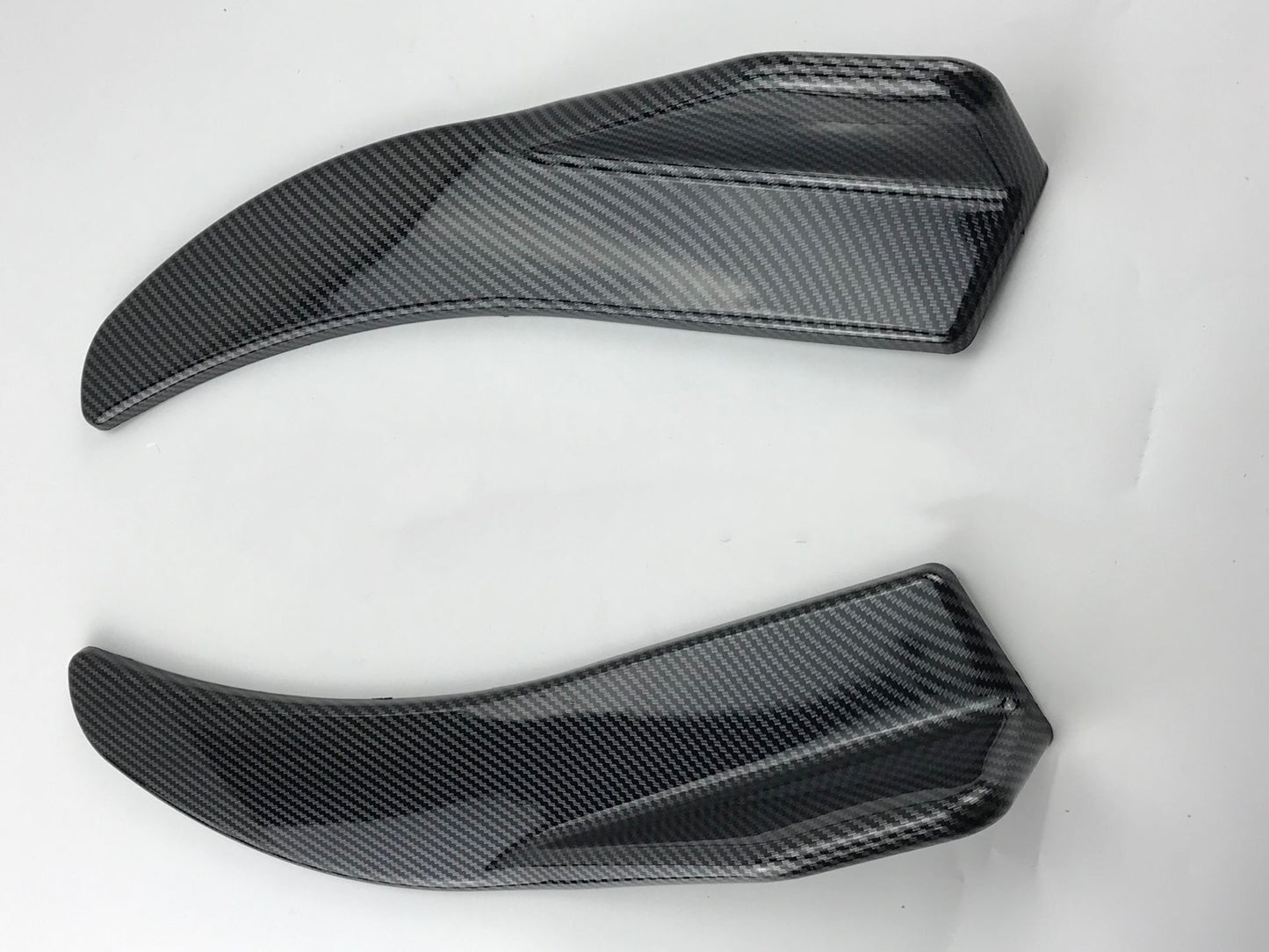 Car Universal Front Deflector Lip Splitter Black or Carbon Fiber