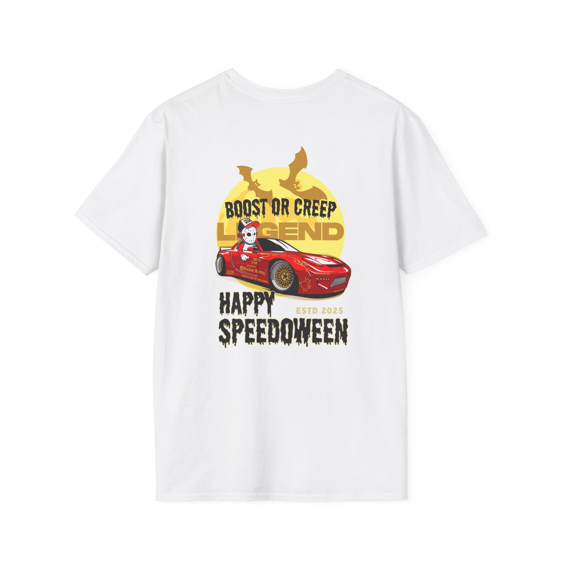 Happy Speedoween FD RX-7 T-Shirt | Boost or Creep Rotary Halloween Car Tee | JDM Drift Streetwear