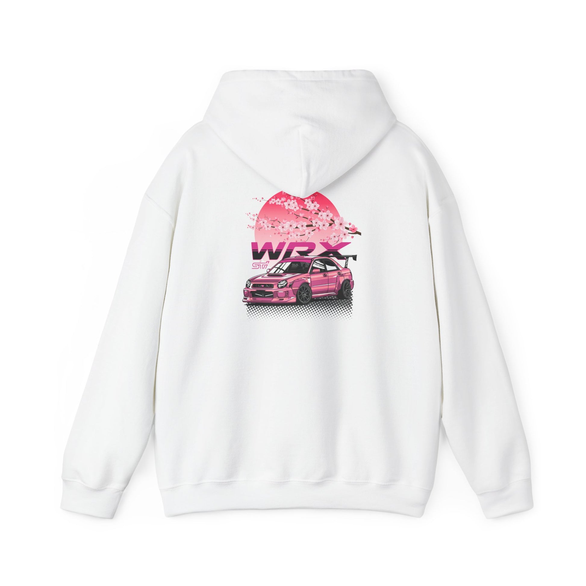 Subaru WRX STI Sakura Hoodie | JDM Cherry Blossom Drift Hoodie | Turbo Boxer Engine Pullover | Street Racer Gift