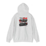JDM Culture GT-R Then and Now Hoodie with Racing Car Design