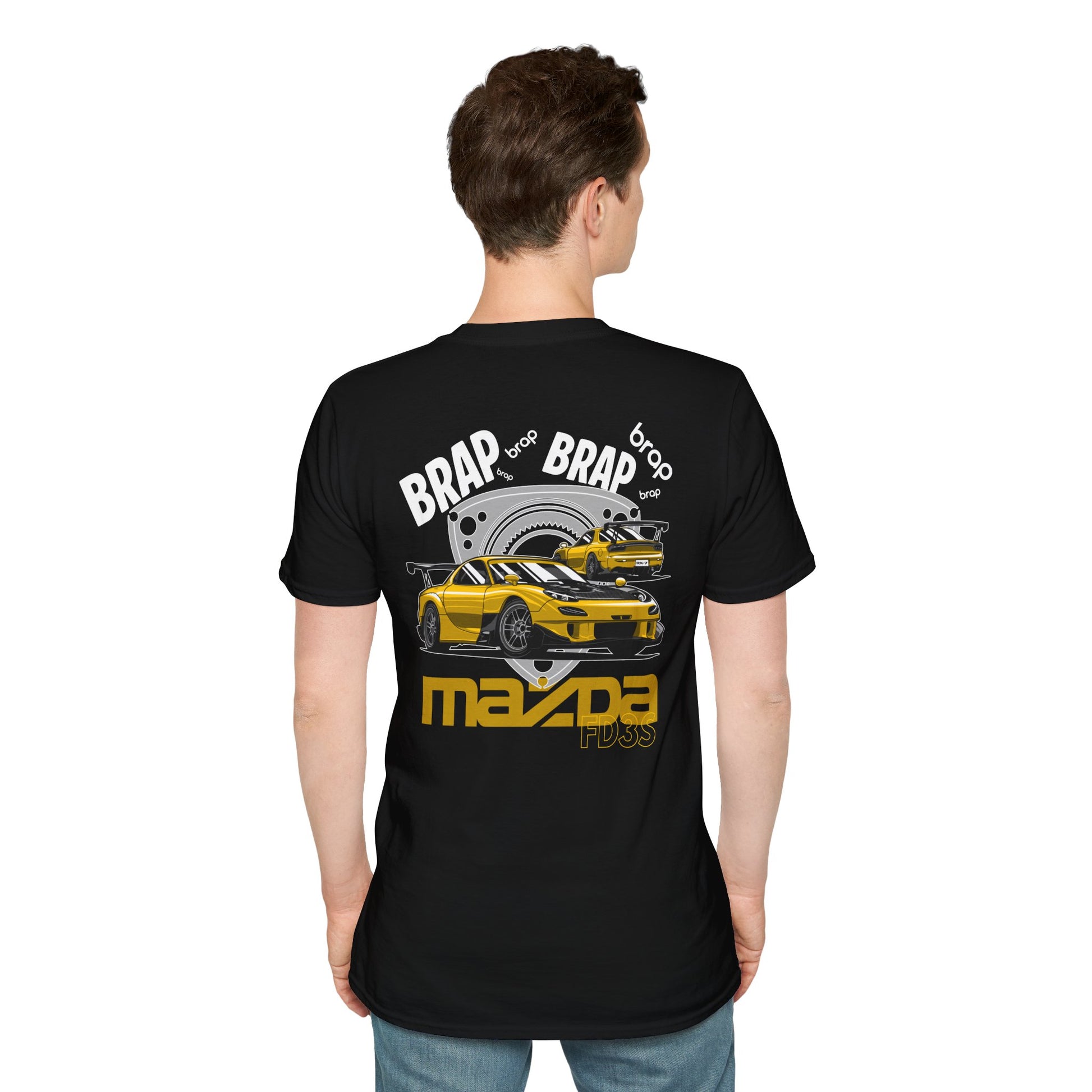 Brap Brap Mazda RX-7 FD3S T-Shirt | JDM Rotary Engine Car Tee | Drift Streetwear
