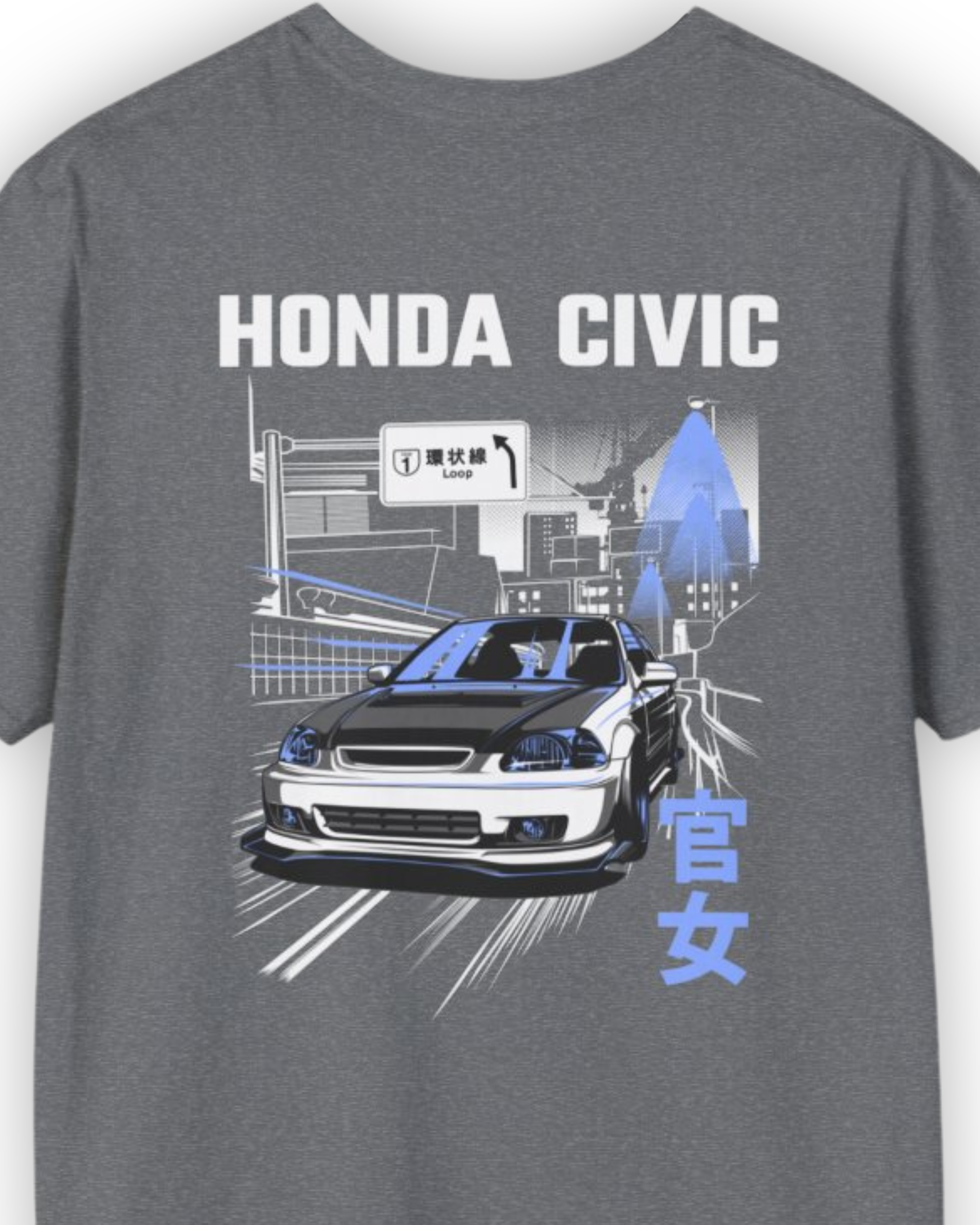 Kanjo Loop Racer Tee | EK9-Inspired Civic Street Racing Shirt Tuning Techniques