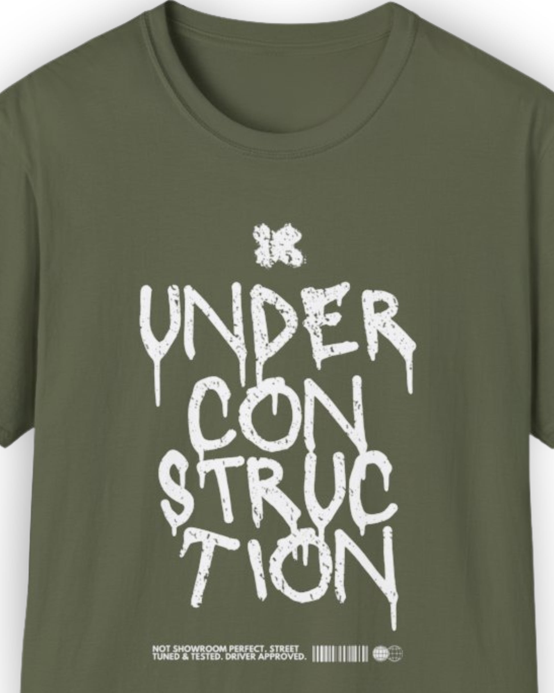 Under Construction Tee | Minimal Garage Life Streetwear Shirt Tuning Techniques