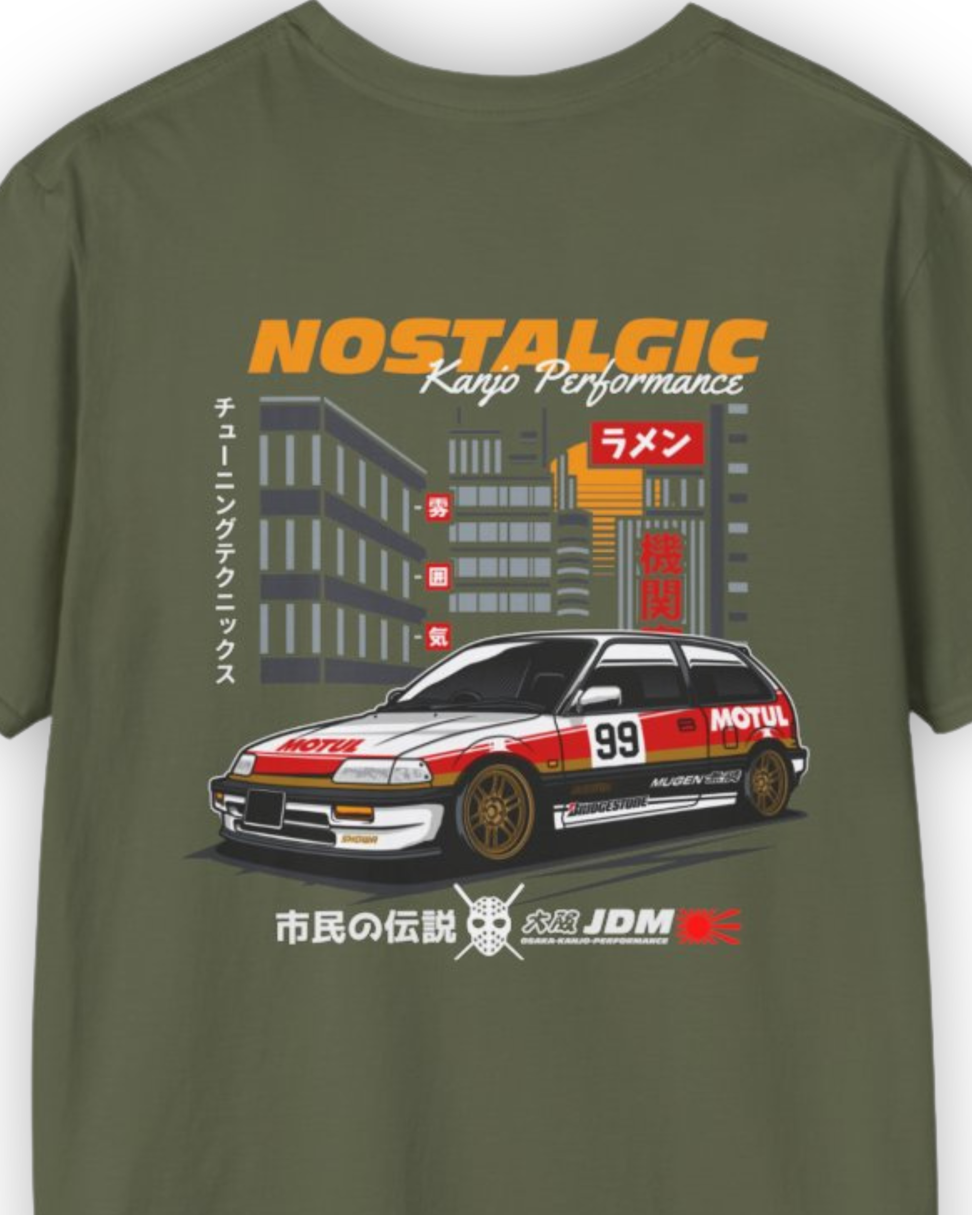Nostalgic EF Loop Racer Tee | Kanjo Performance Streetwear Shirt Tuning Techniques