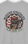JDM Garage Cat Tee | Lucky Mechanic Streetwear Shirt Tuning Techniques