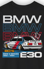 BMW E30 Tee | 80s BMW 3 Series Streetwear | Classic German Car Shirt Tuning Techniques