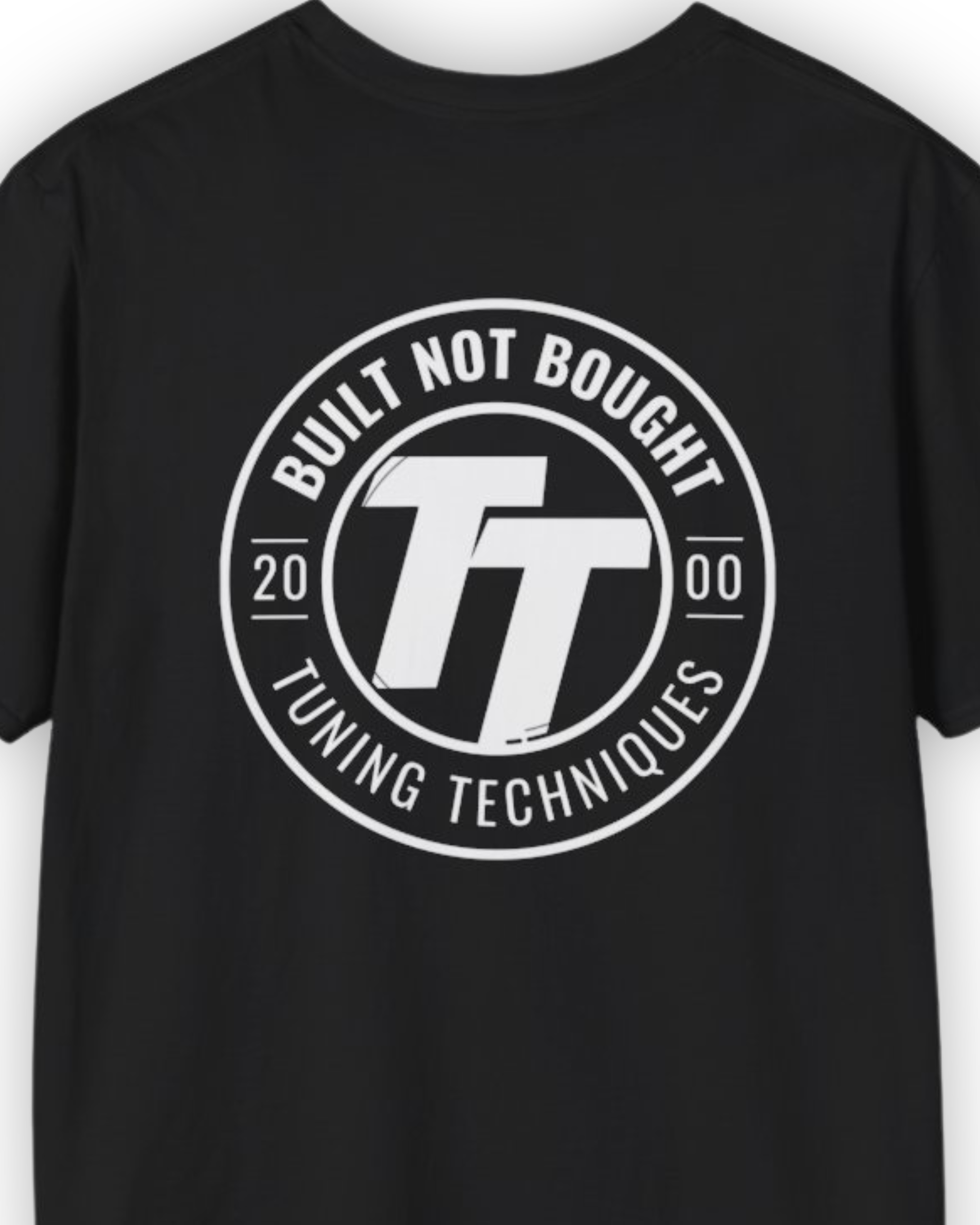 Built Not Bought TT Badge Tee | Minimal Garage Streetwear Shirt Tuning Techniques