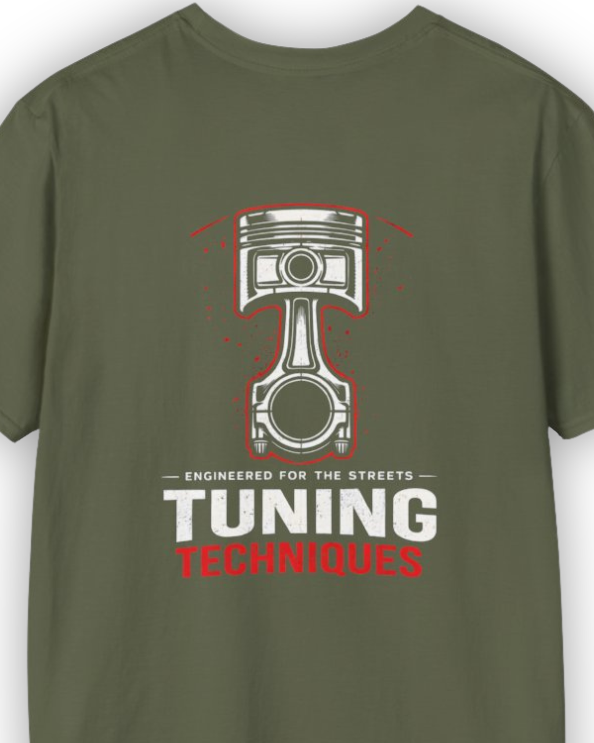 Tuning Techniques Piston Tee | Engine Performance Streetwear Shirt