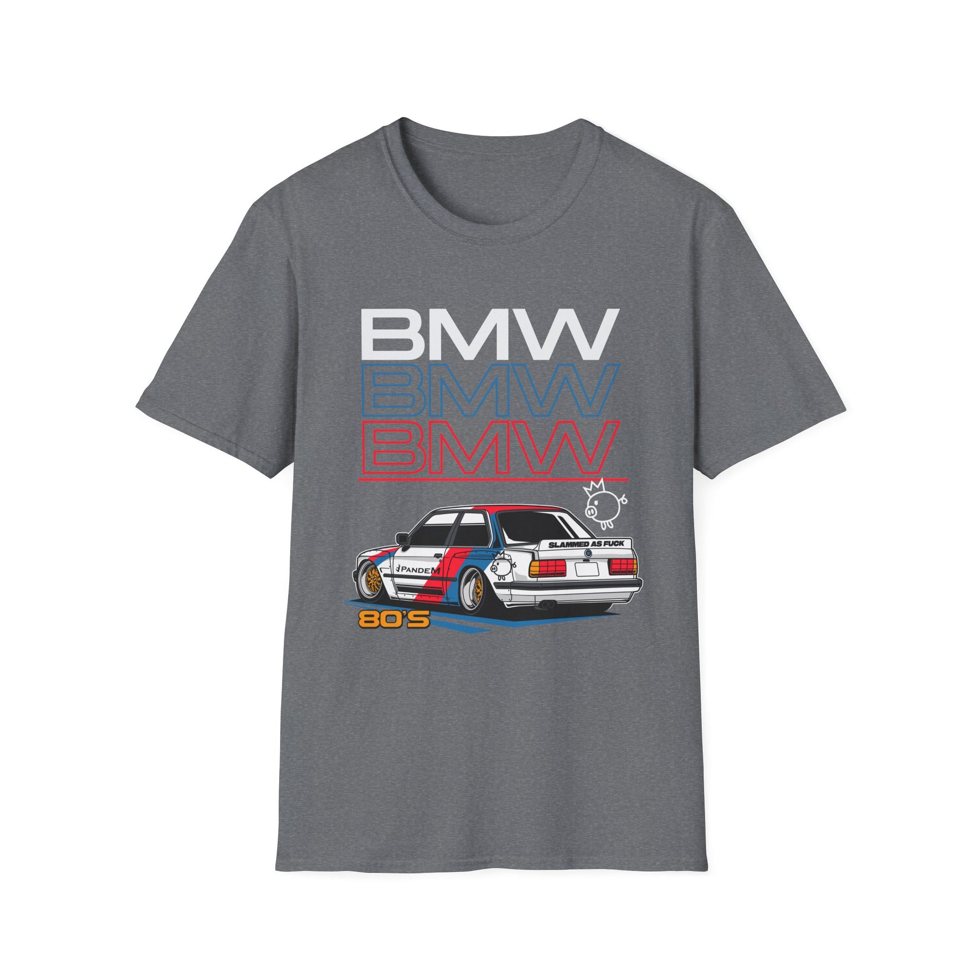 Slammed BMW E30 T-Shirt, 80s German Car Shirt, Euro Stance, Classic Coupe