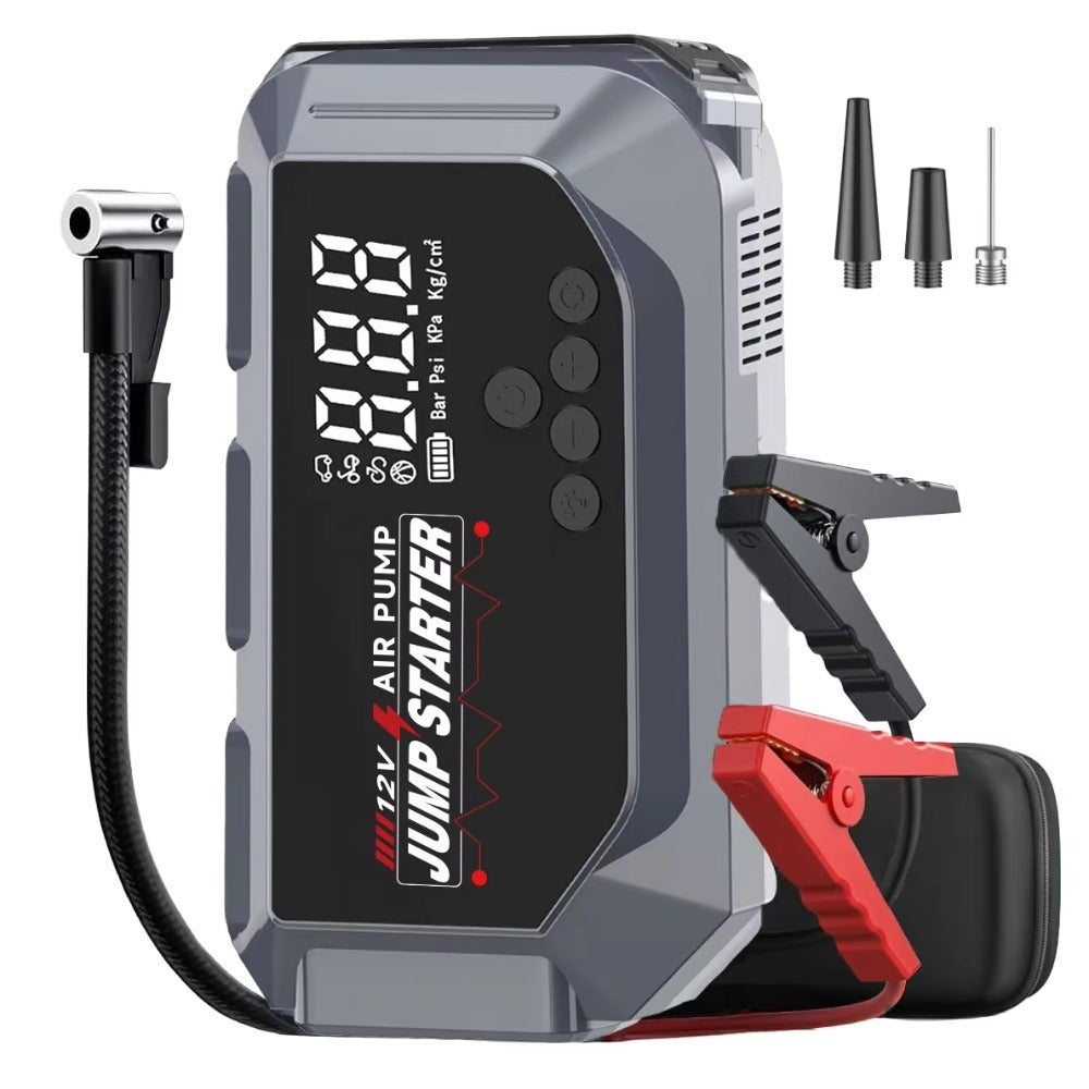K3 Jump Starter with Smart Air Compressor – LED Light, Type-C Fast Charging