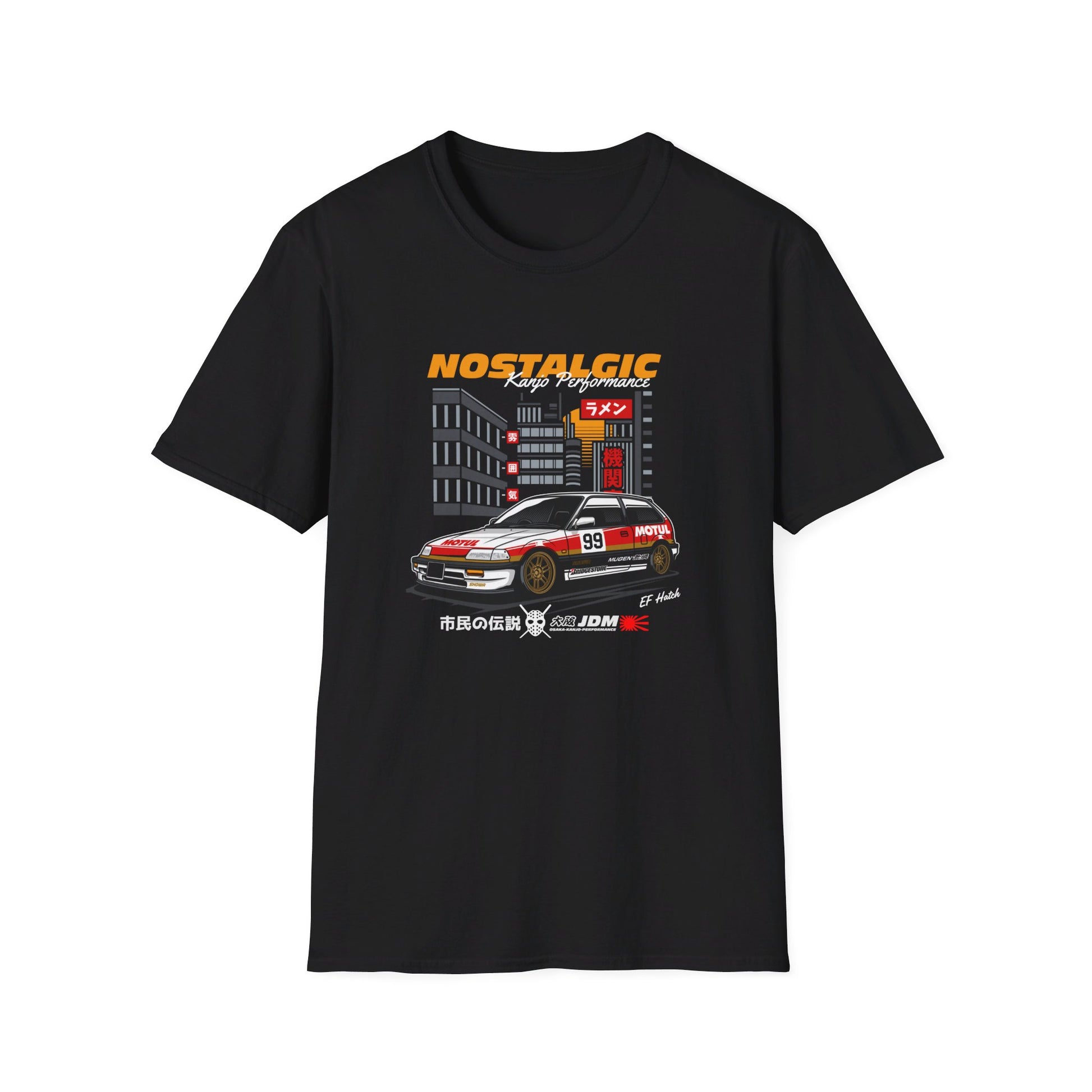 Nostalgic Honda Civic EF Hatch T-Shirt Celebrate a Classic JDM Icon