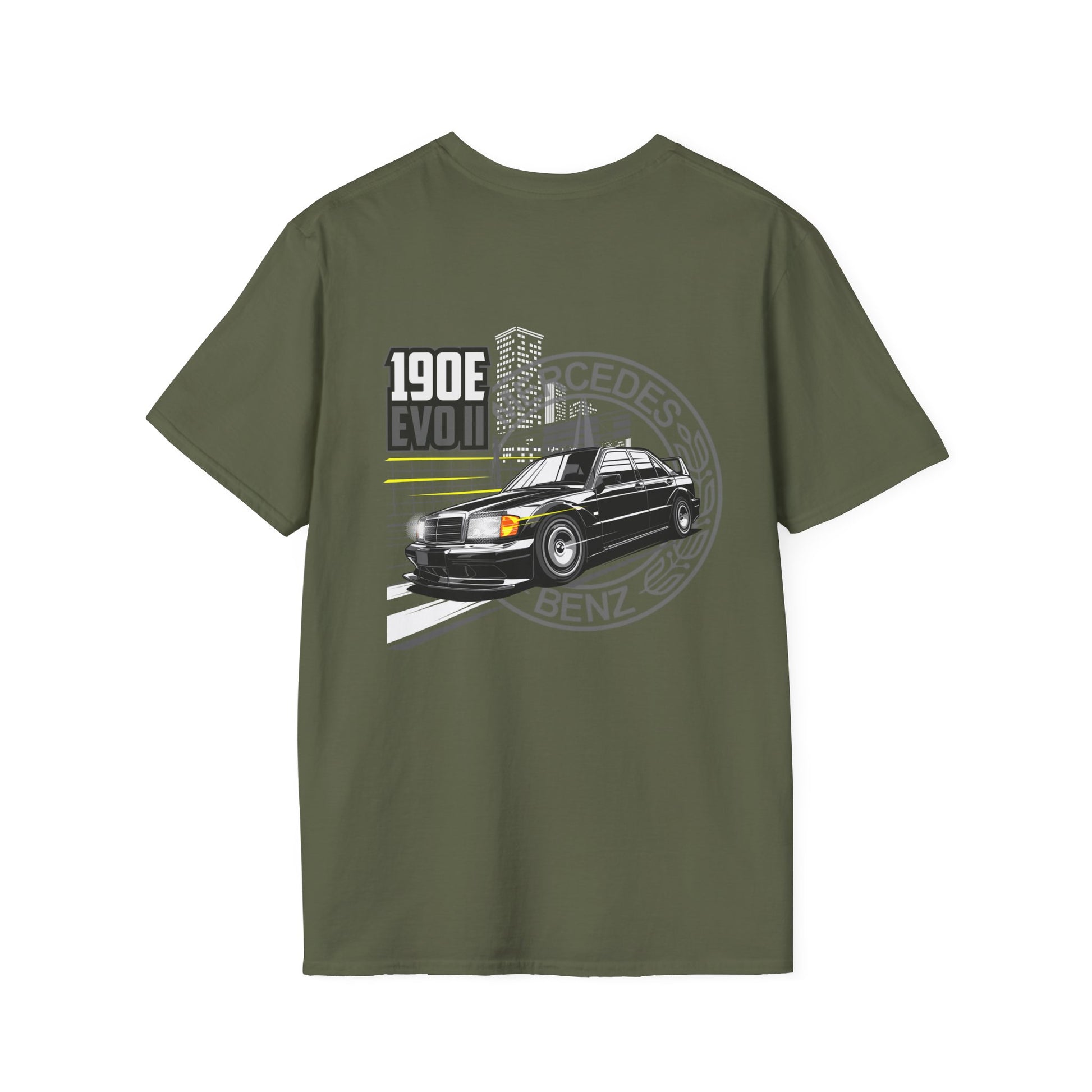 Mercedes 190E EVO II T-Shirt | DTM Legend Euro Car Tee | German Touring Car Racing Shirt | Classic Benz Gift for Car Enthusiasts
