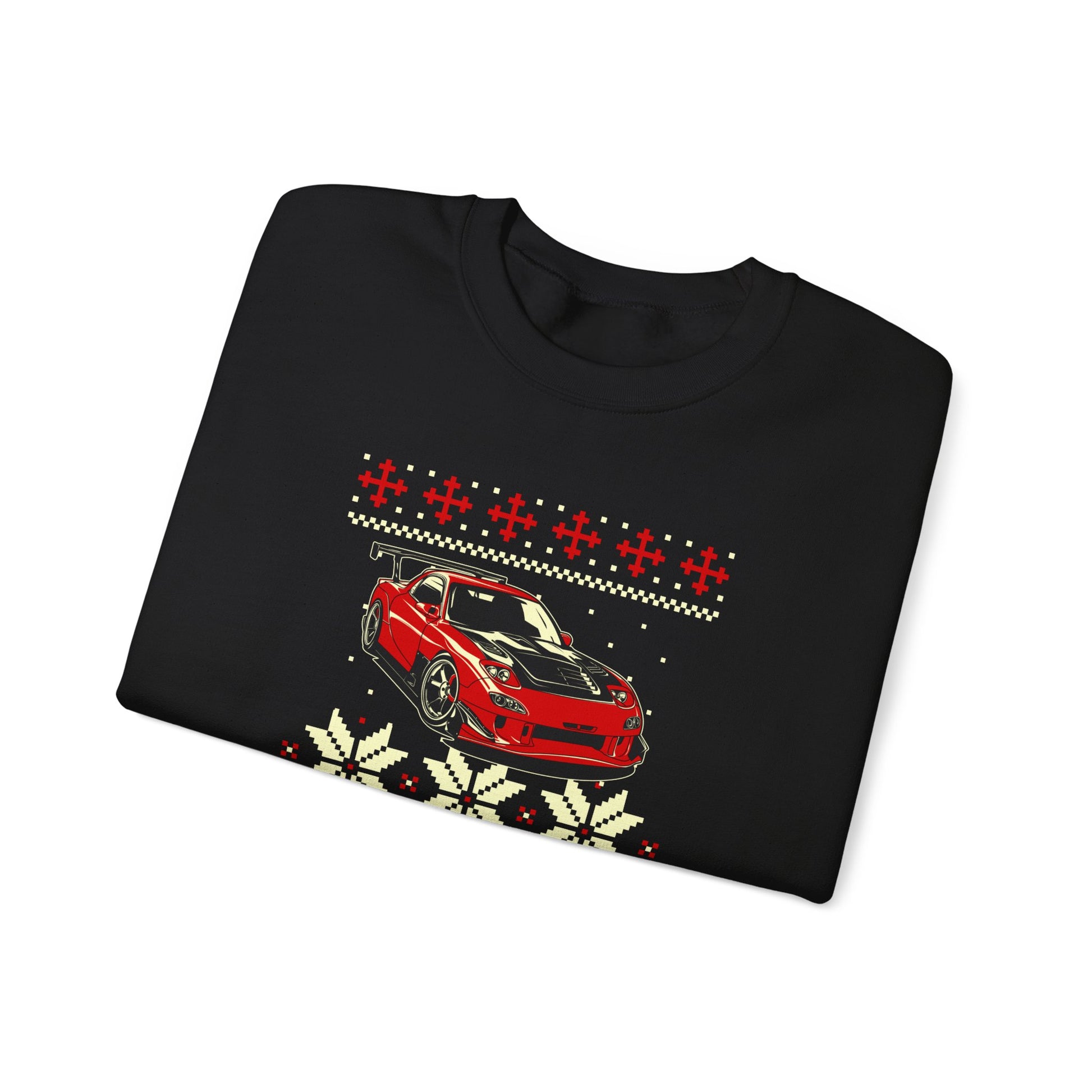 Ugly Christmas RX-7 FD Sweatshirt | Rotary Engine Christmas Sweater | JDM Holiday Jumper | Mazda RX7 Gift