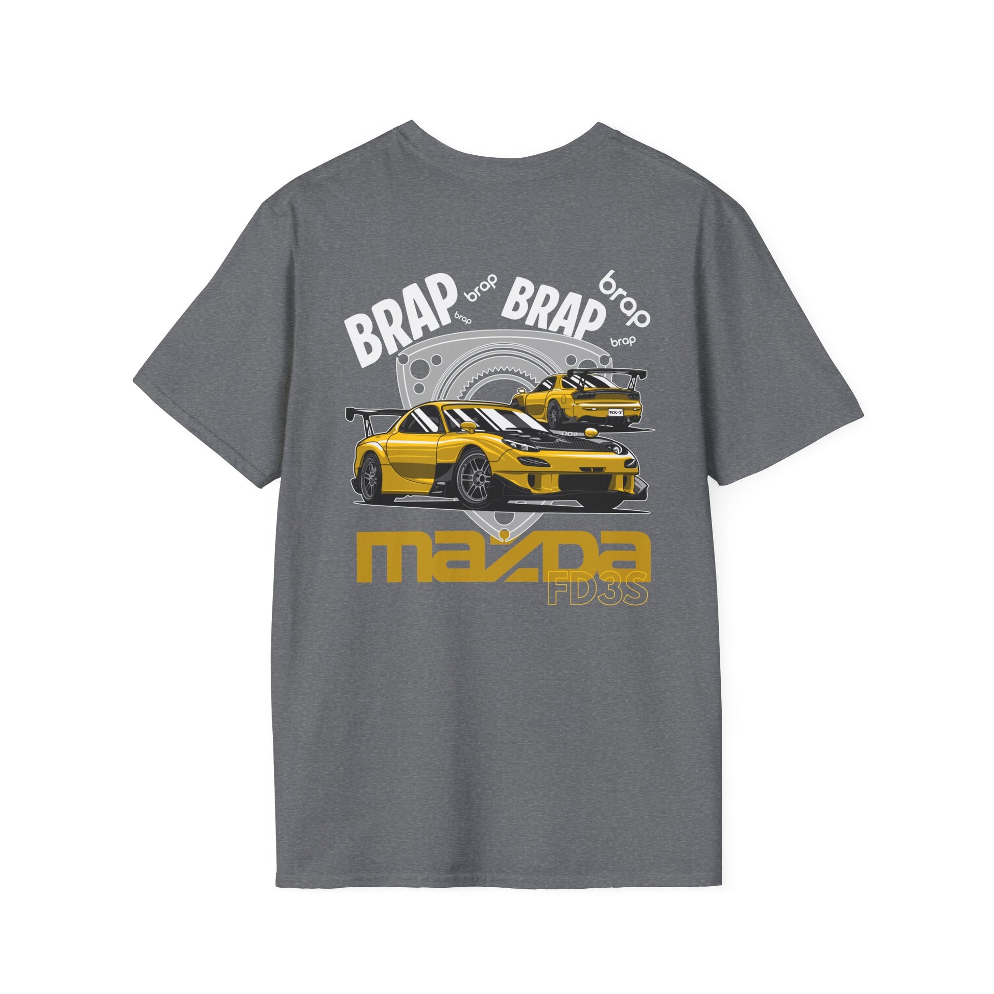 Brap Brap Mazda RX-7 FD3S T-Shirt | JDM Rotary Engine Car Tee | Drift Streetwear