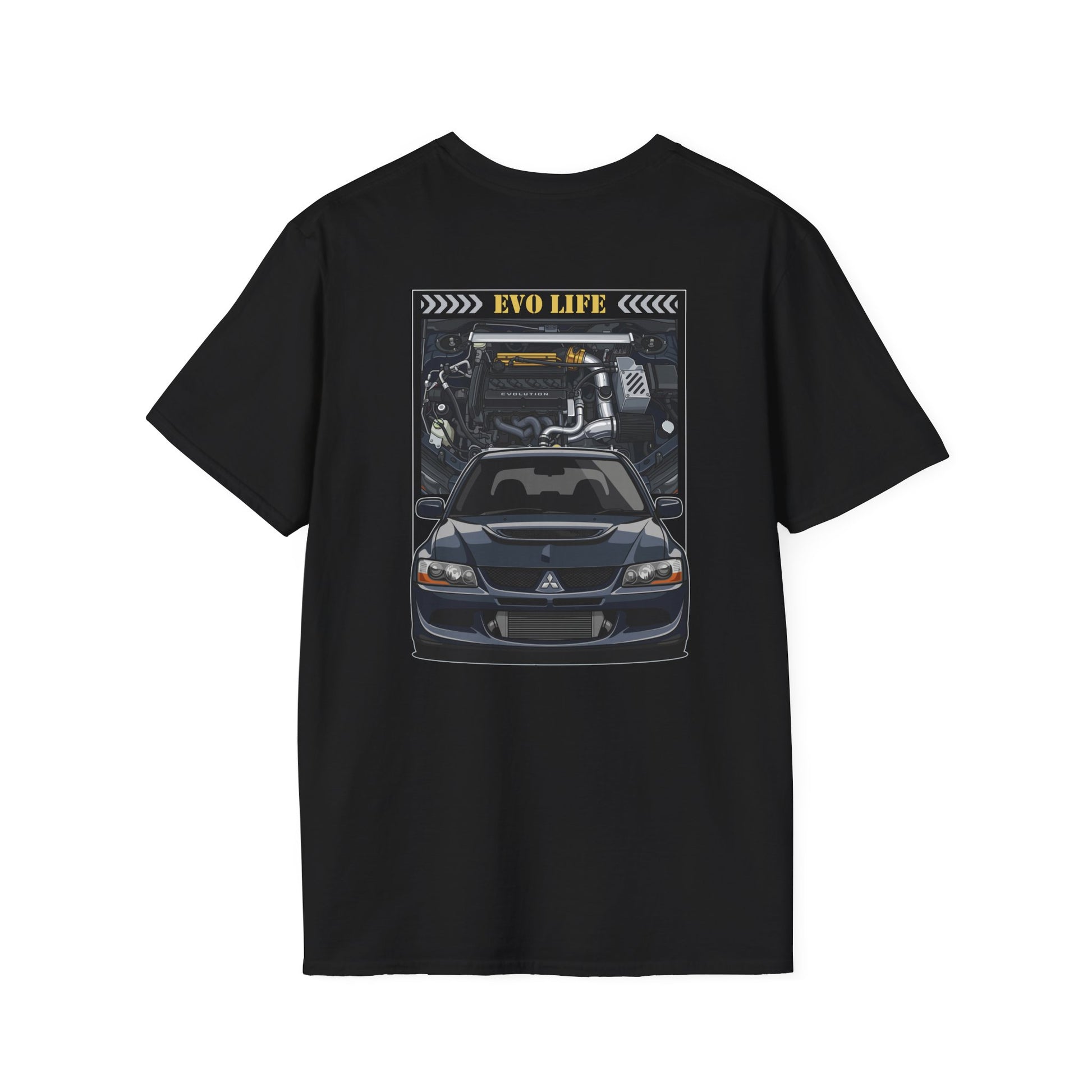 Evo Life T-Shirt | JDM Drift Car Tee | Front & Back Print Street Car Shirt