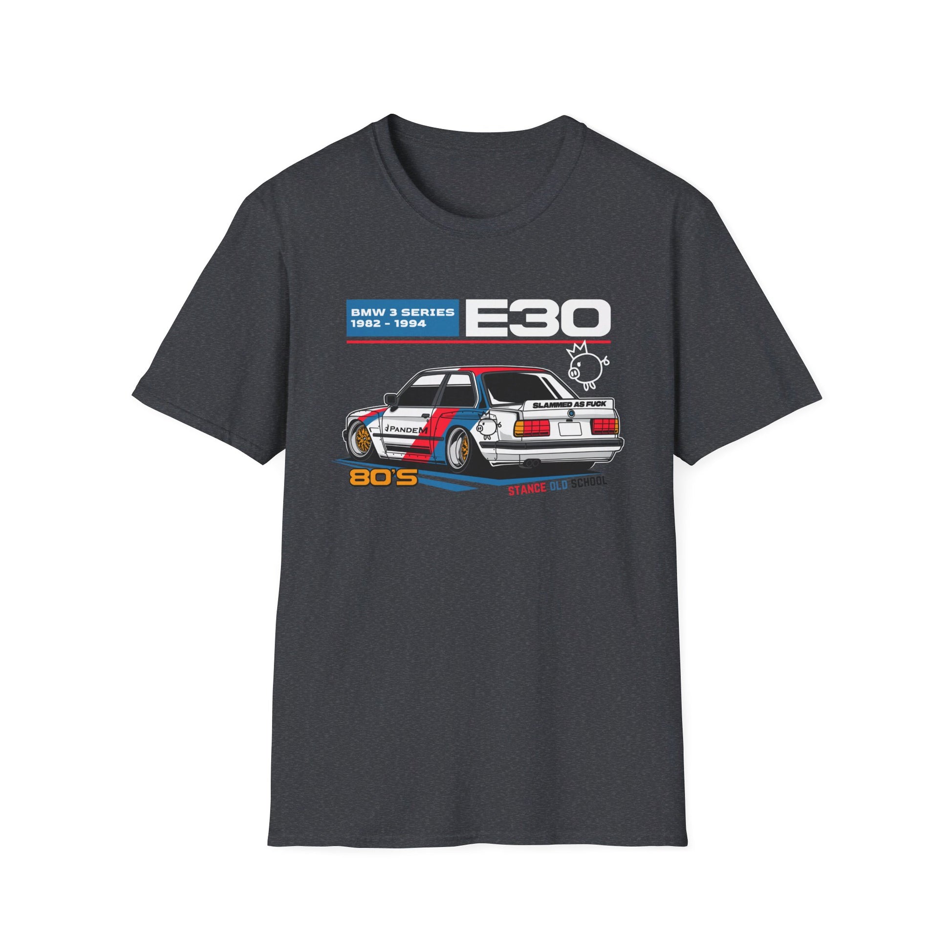 Stanced BMW E30 T-Shirt – Classic Stance, Timeless Style