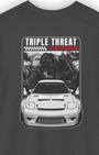 Triple Threat 20B Tee | Rotary Powered RX7 Streetwear Shirt Tuning Techniques