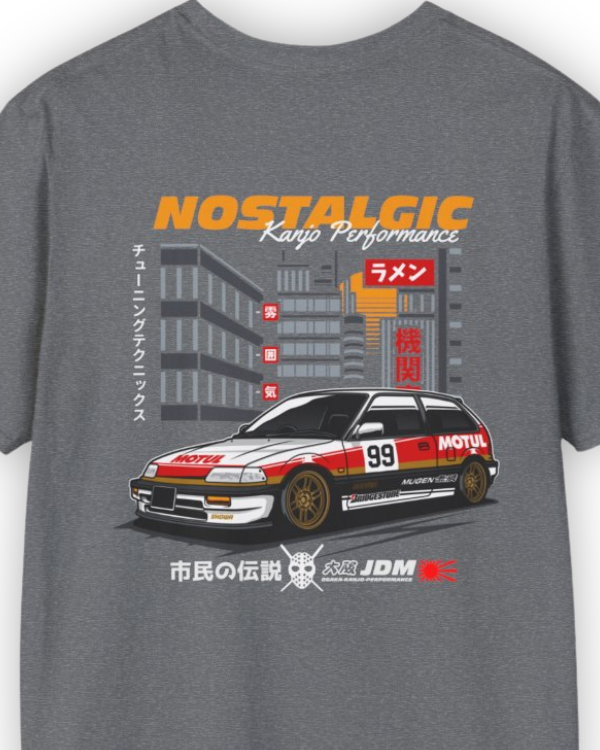 Nostalgic EF Loop Racer Tee | Kanjo Performance Streetwear Shirt Tuning Techniques