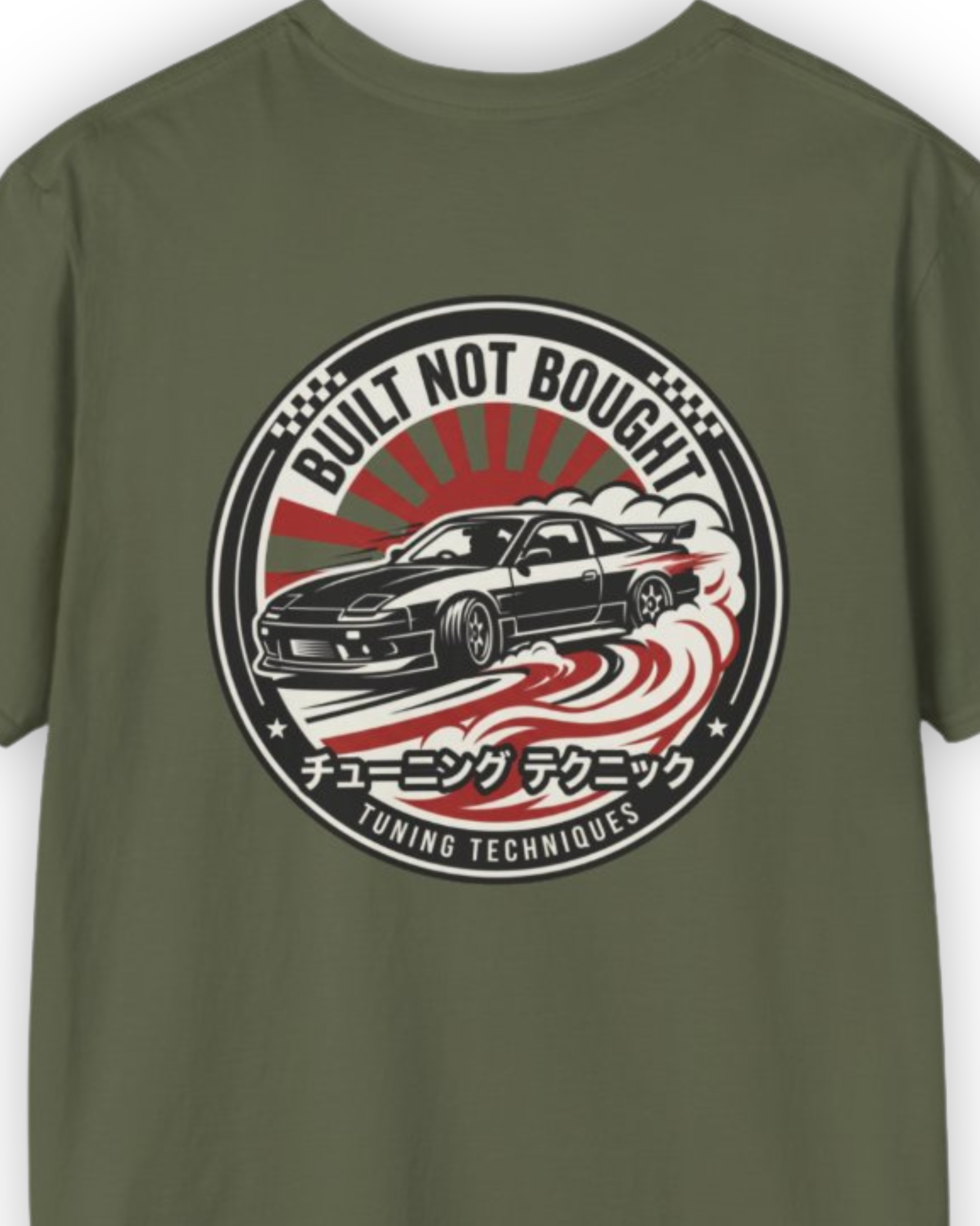 Built Not Bought Drift Tee | JDM Tuning Techniques Streetwear Shirt Tuning Techniques