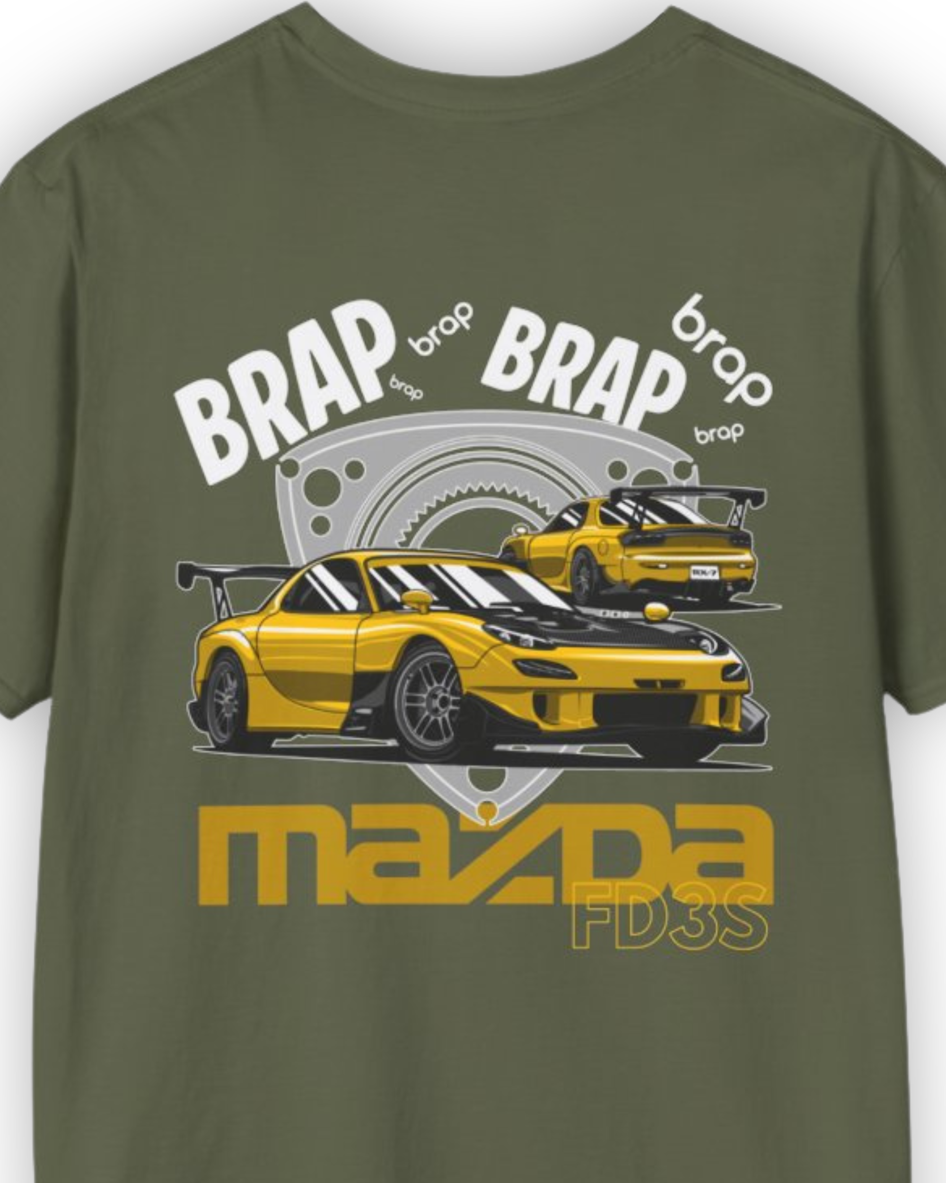 Brap Brap Rotary Tee | JDM Engine Streetwear Shirt Tuning Techniques