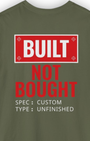 Built Not Bought Spec Tee | Car Culture Streetwear Shirt Tuning Techniques