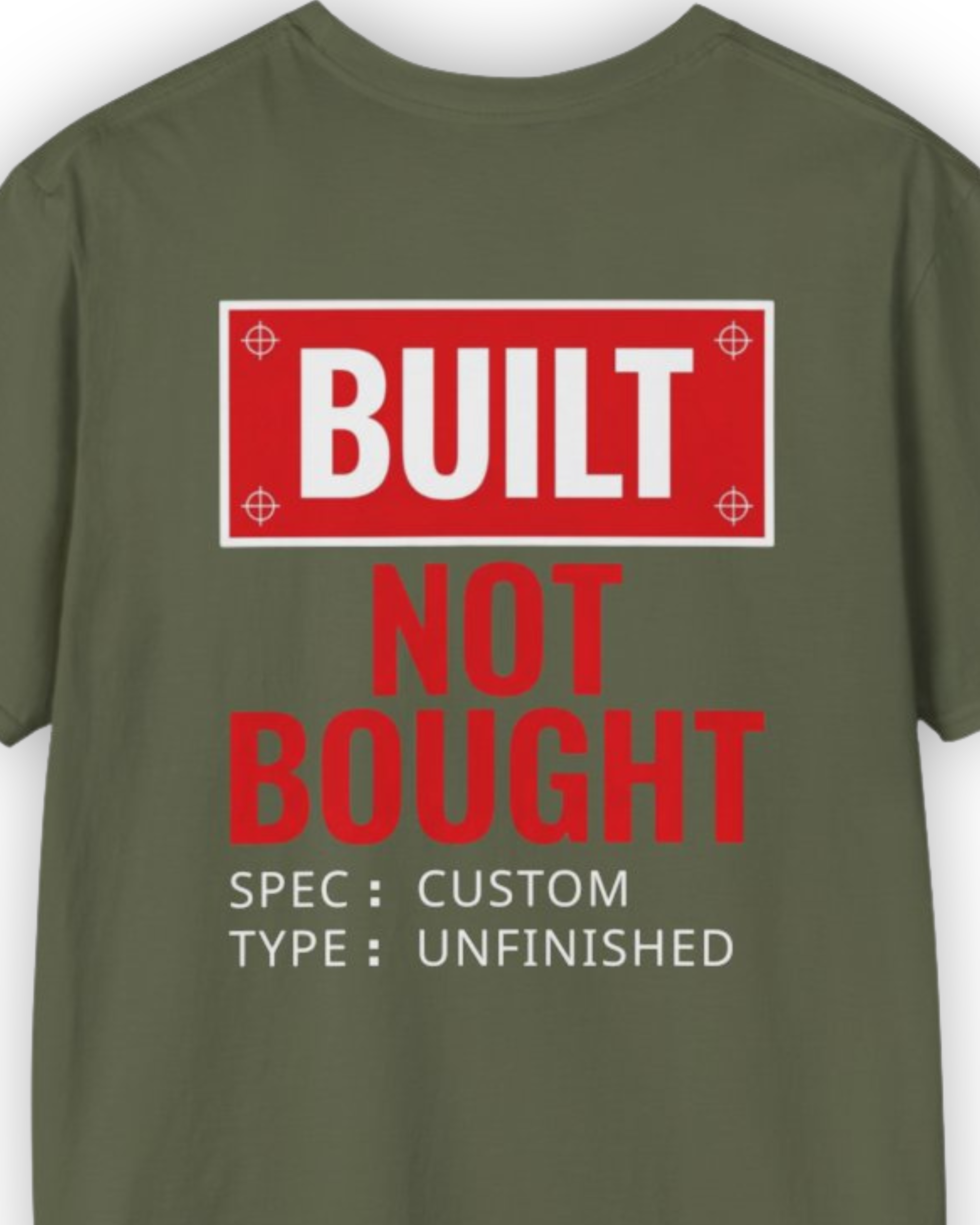 Built Not Bought Spec Tee | Car Culture Streetwear Shirt Tuning Techniques