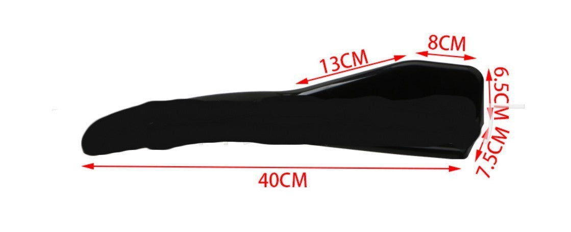 Car Universal Front Deflector Lip Splitter Black or Carbon Fiber