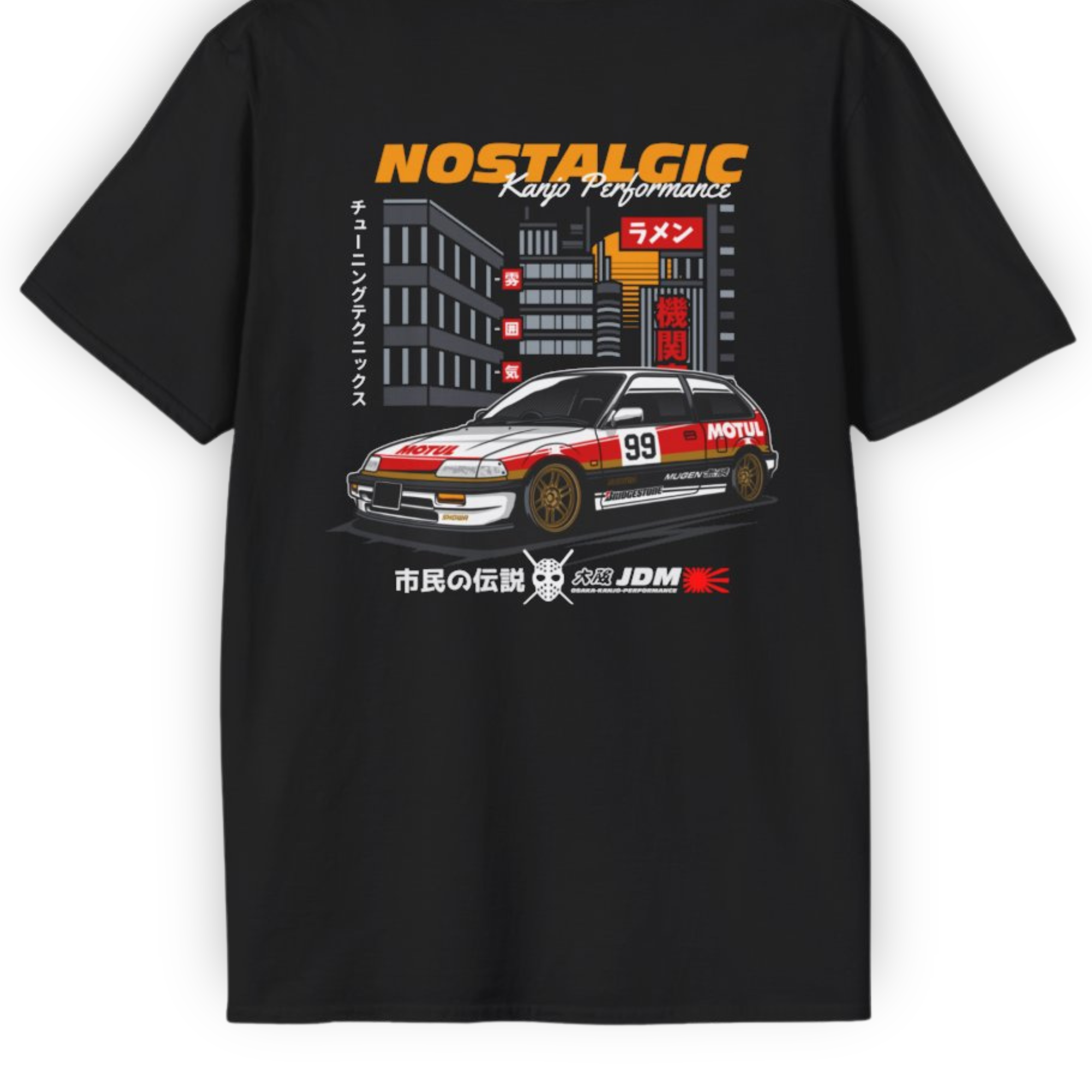 Nostalgic EF Loop Racer Tee | Kanjo Performance Streetwear Shirt Tuning Techniques
